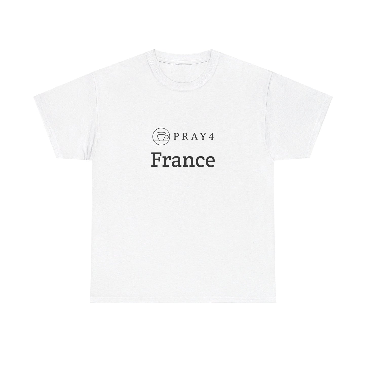 Pray for France Unisex Heavy Cotton Tee