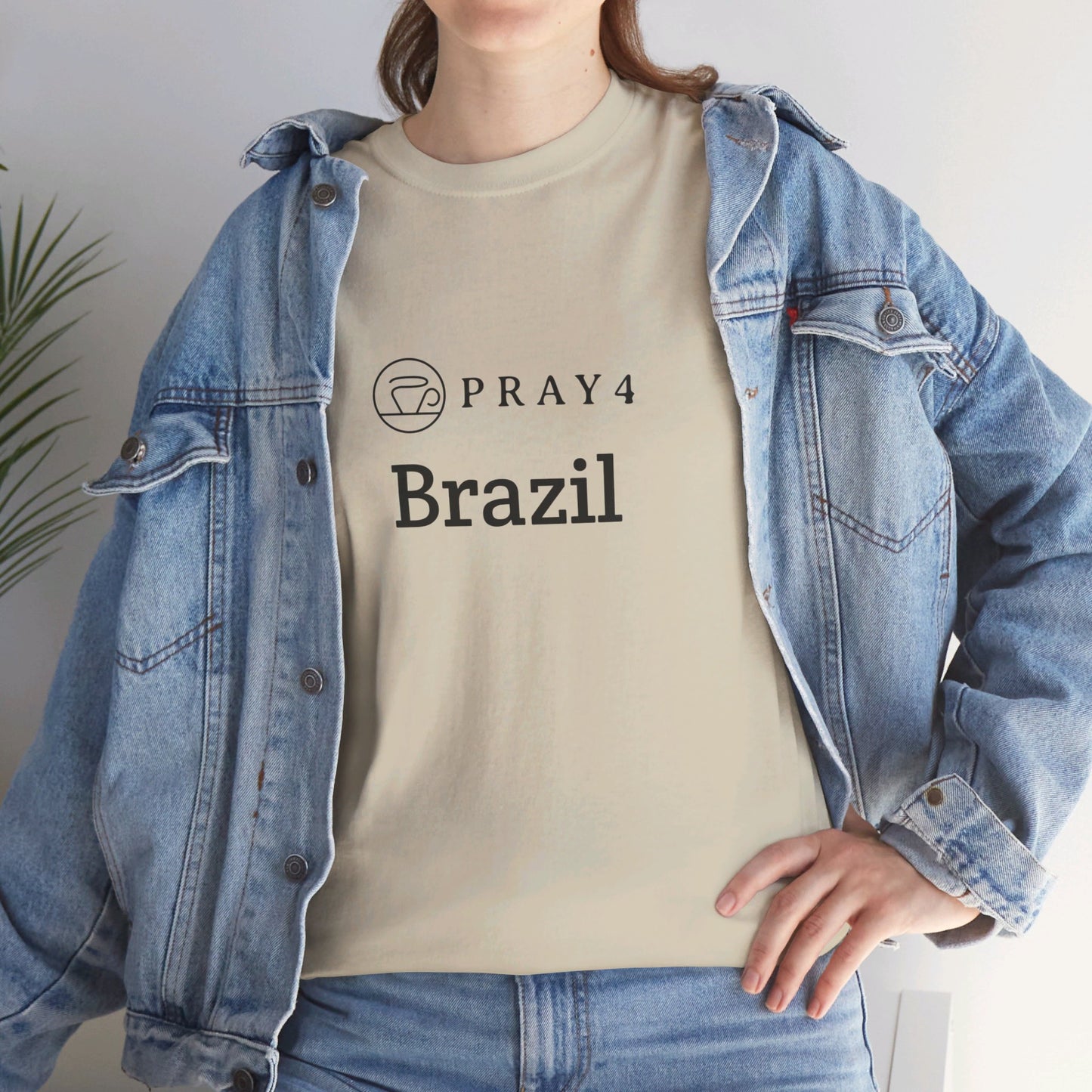 Pray for Brazil Unisex Heavy Cotton Tee