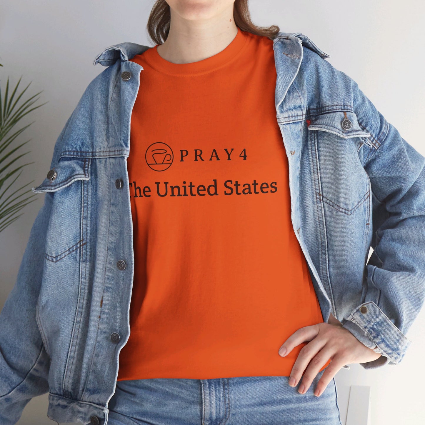 Pray for The United States Unisex Heavy Cotton Tee