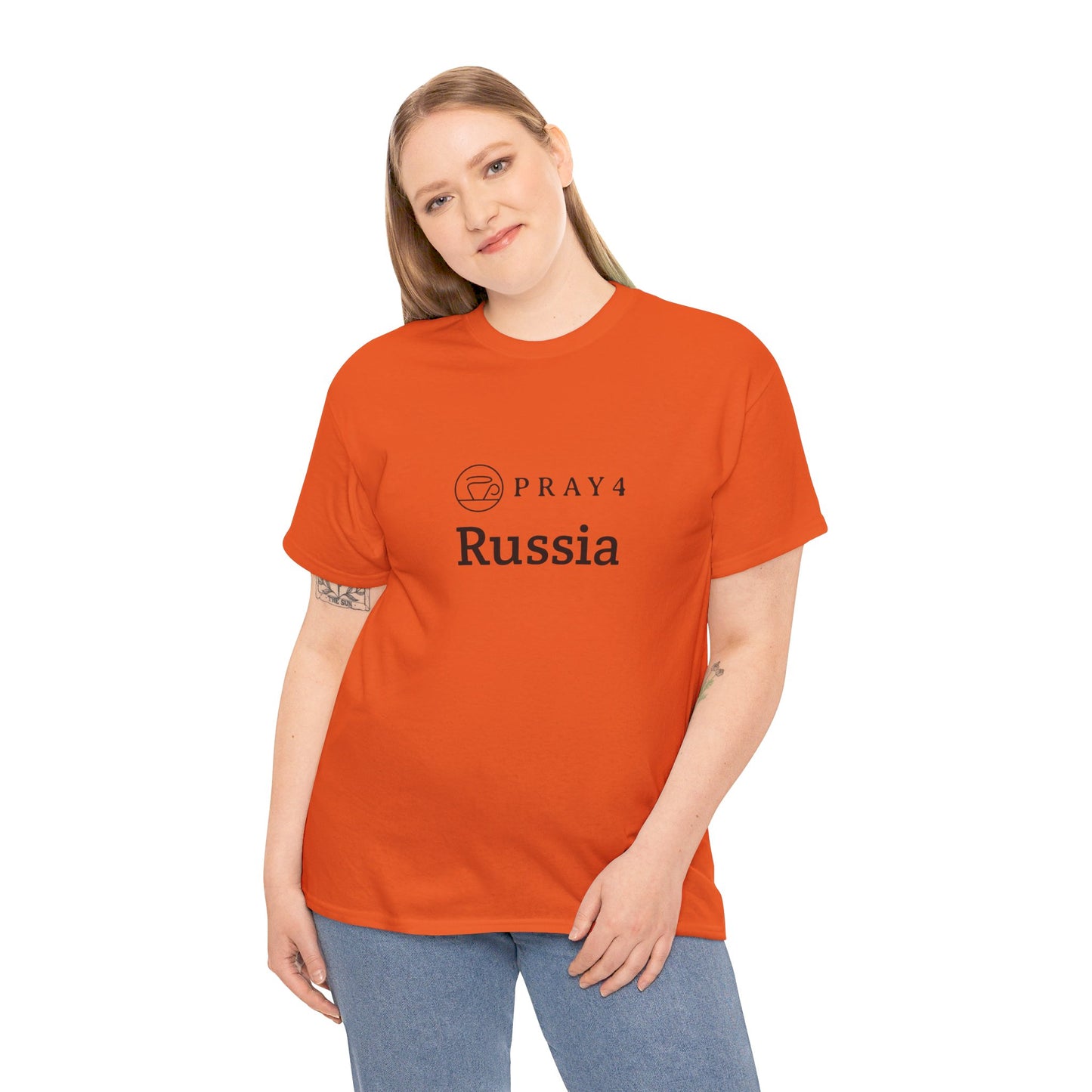 Pray for Russia Unisex Heavy Cotton Tee