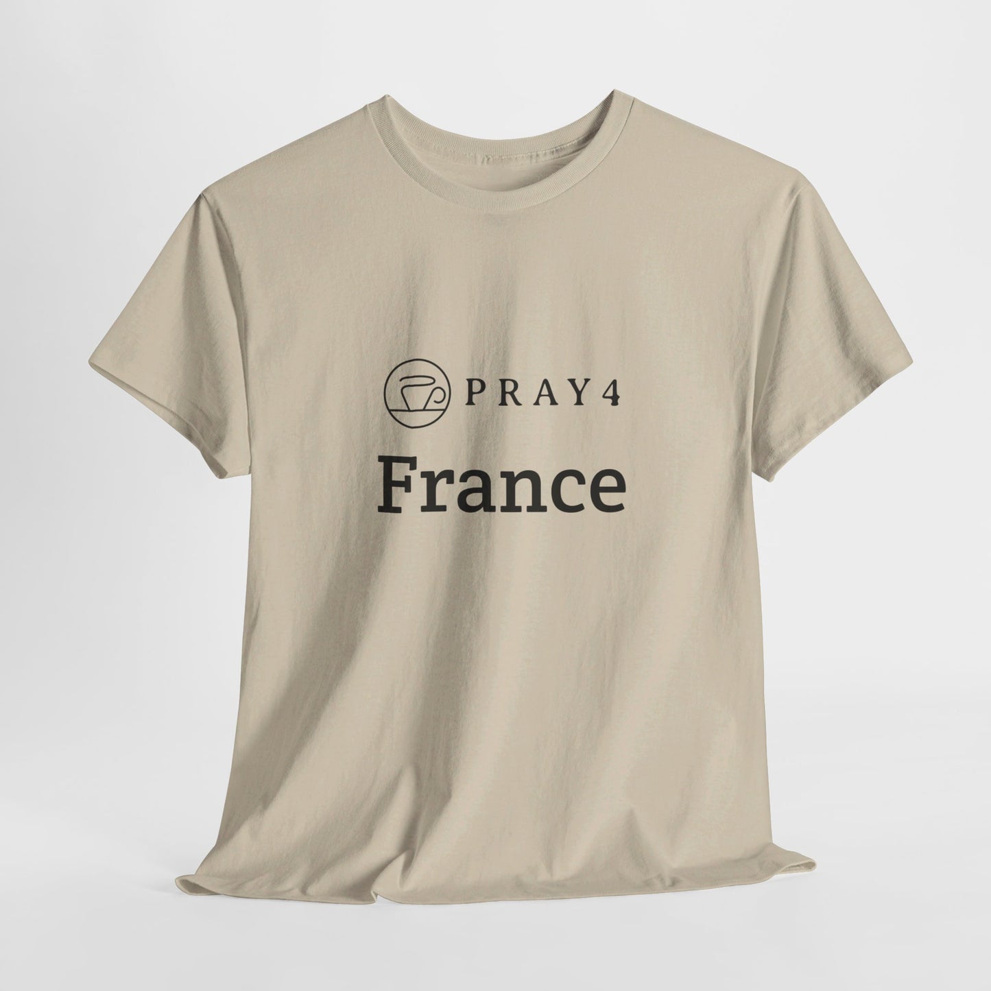 Pray for France Unisex Heavy Cotton Tee