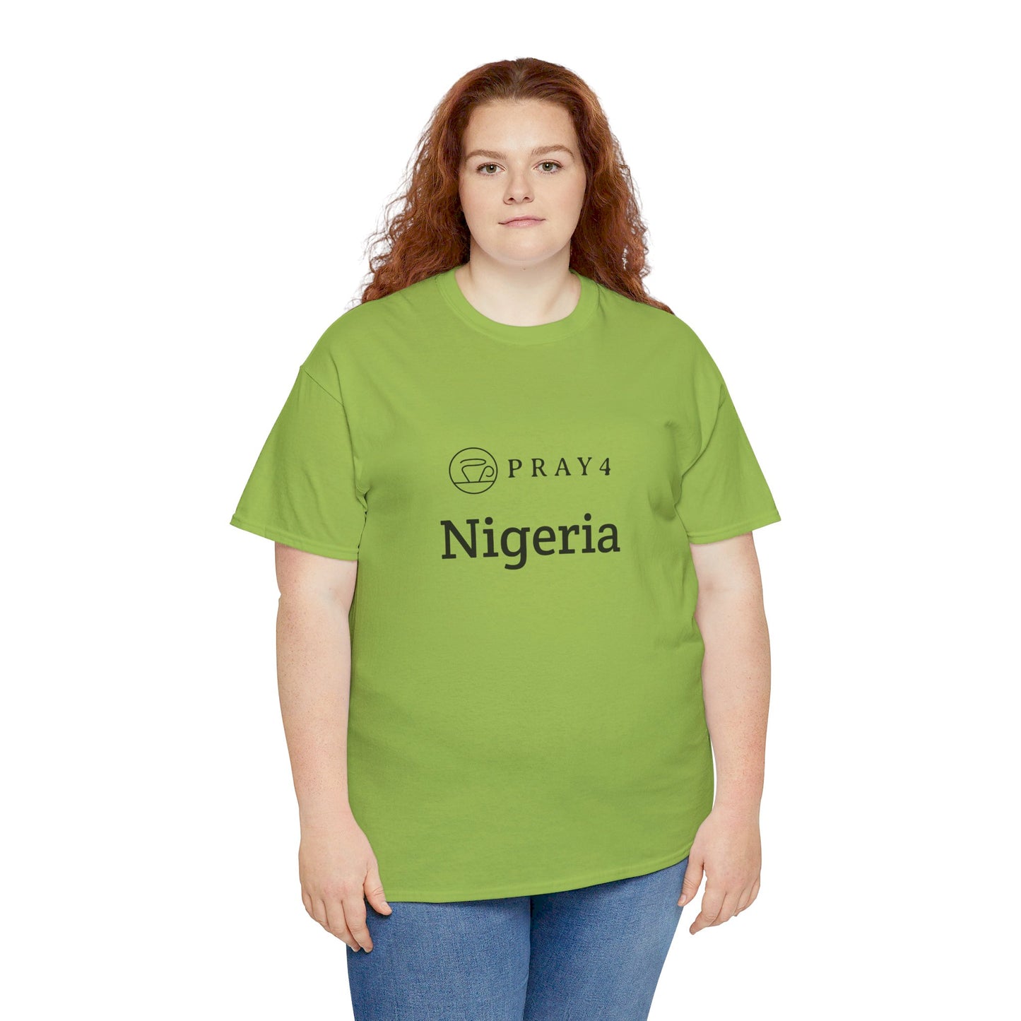 Pray for Nigeria Unisex Heavy Cotton Tee