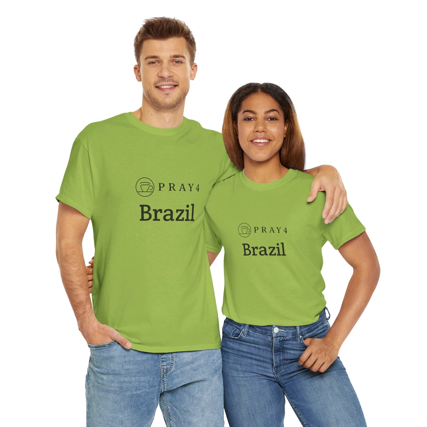 Pray for Brazil Unisex Heavy Cotton Tee