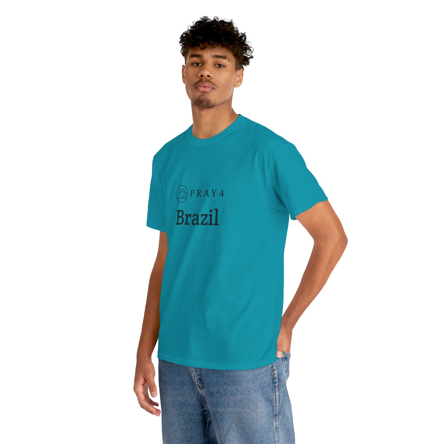 Pray for Brazil Unisex Heavy Cotton Tee