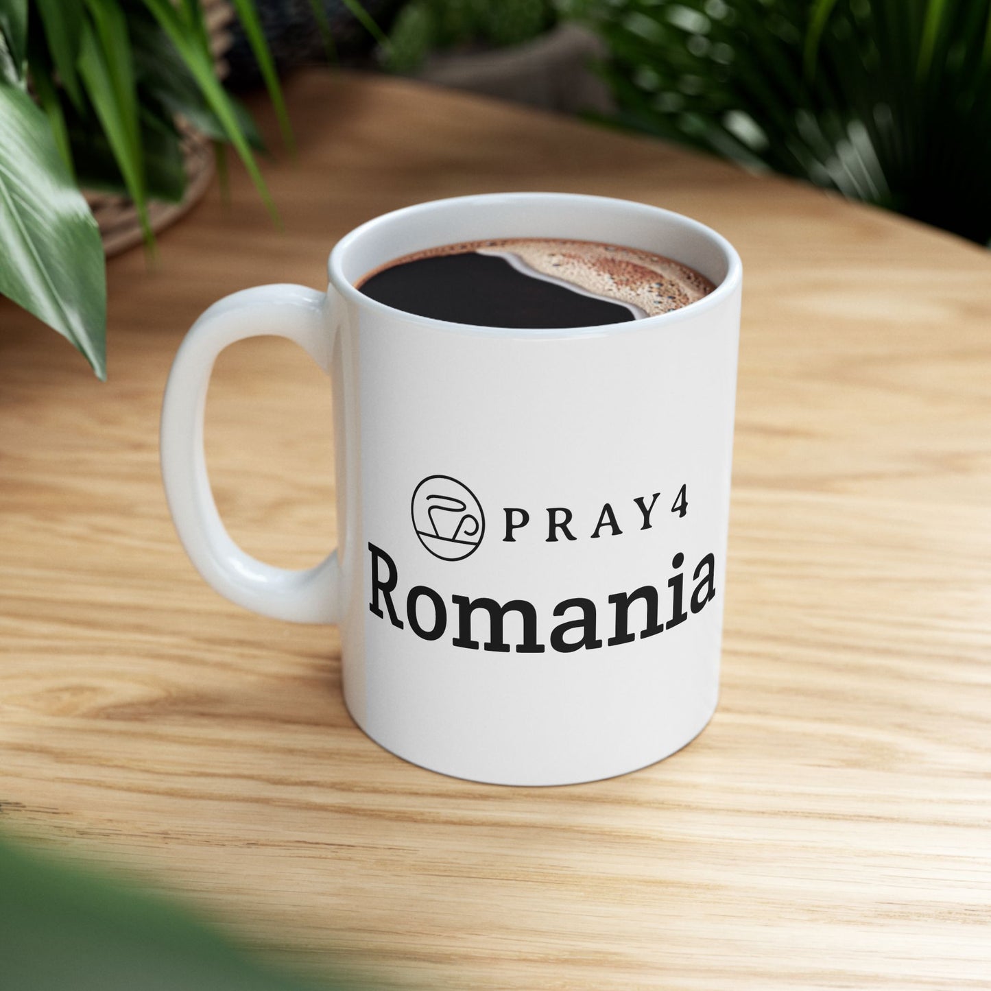 Pray for Romania Ceramic Mug (11oz)