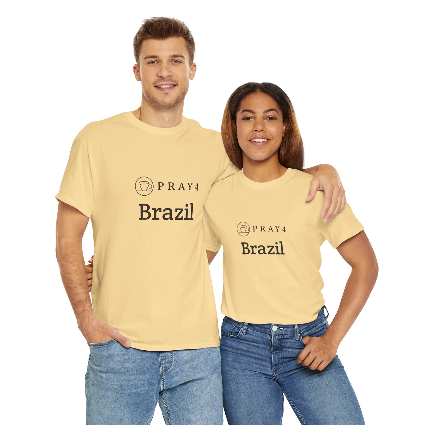 Pray for Brazil Unisex Heavy Cotton Tee