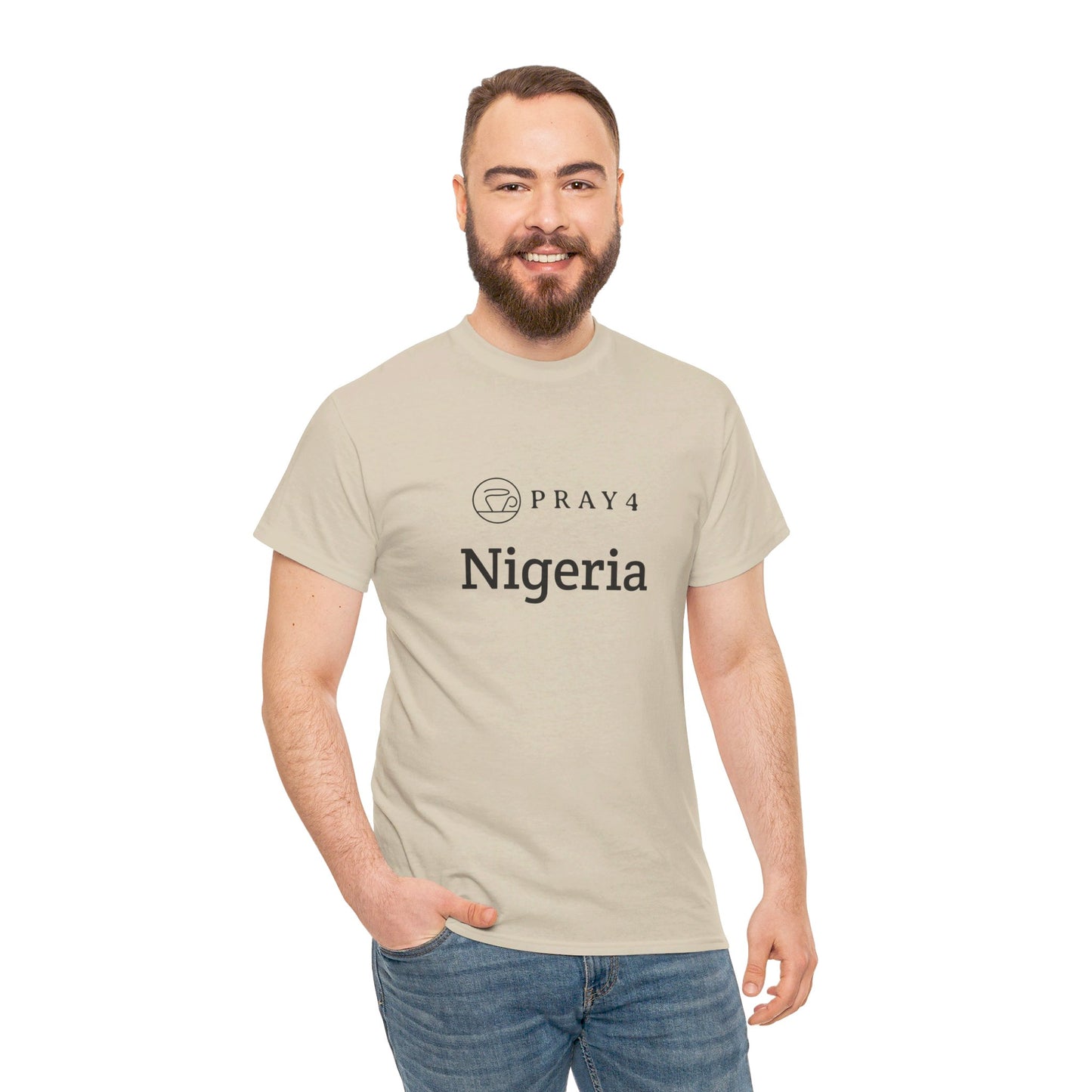 Pray for Nigeria Unisex Heavy Cotton Tee