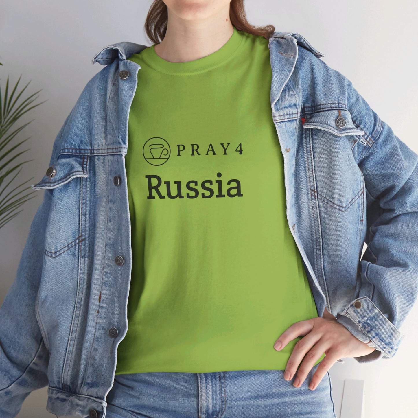 Pray for Russia Unisex Heavy Cotton Tee