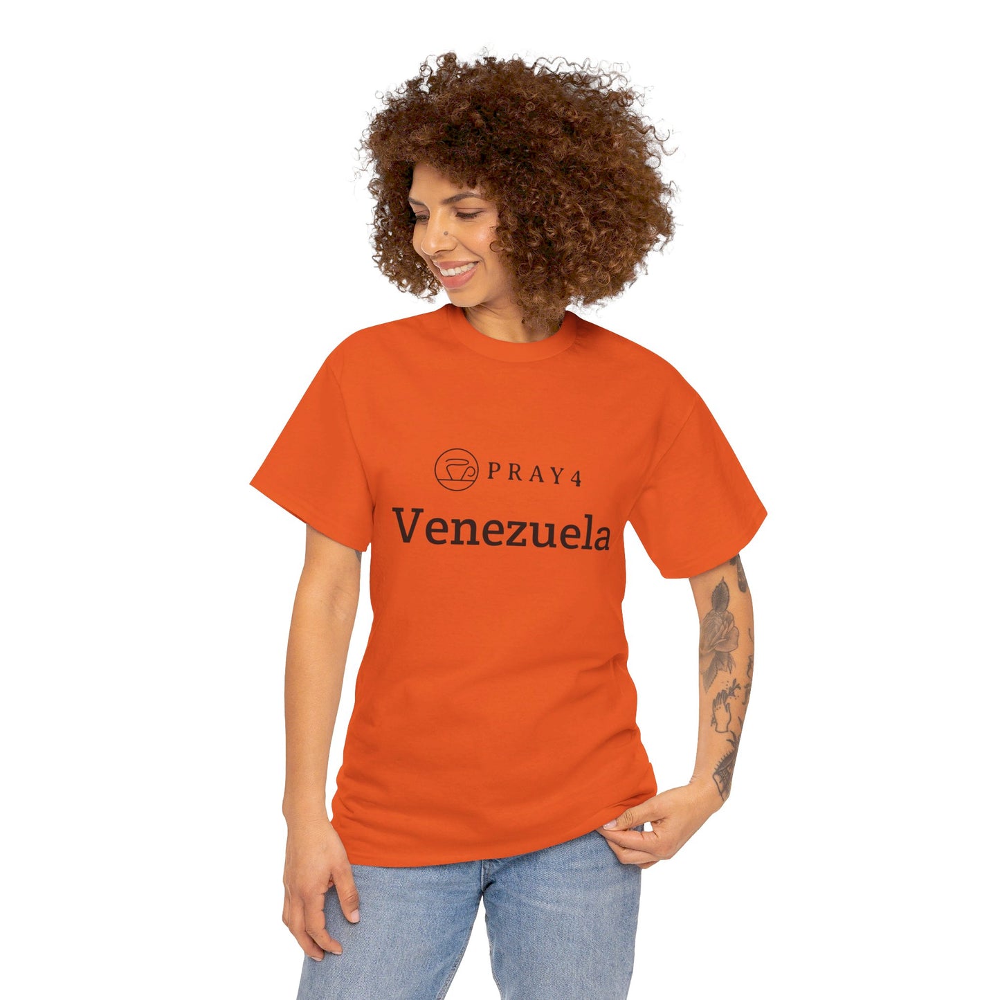 Pray for Venezuela Unisex Heavy Cotton Tee