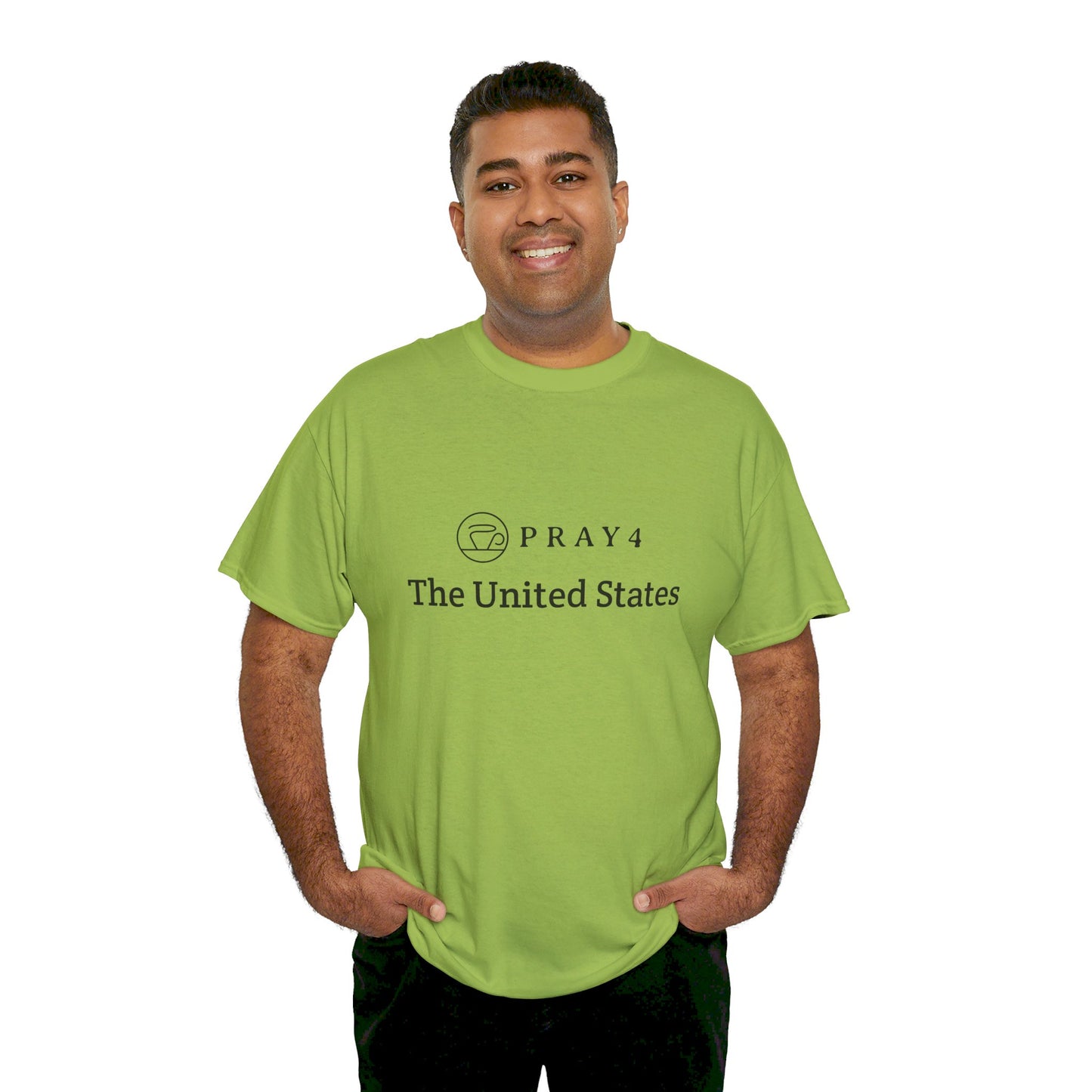 Pray for The United States Unisex Heavy Cotton Tee