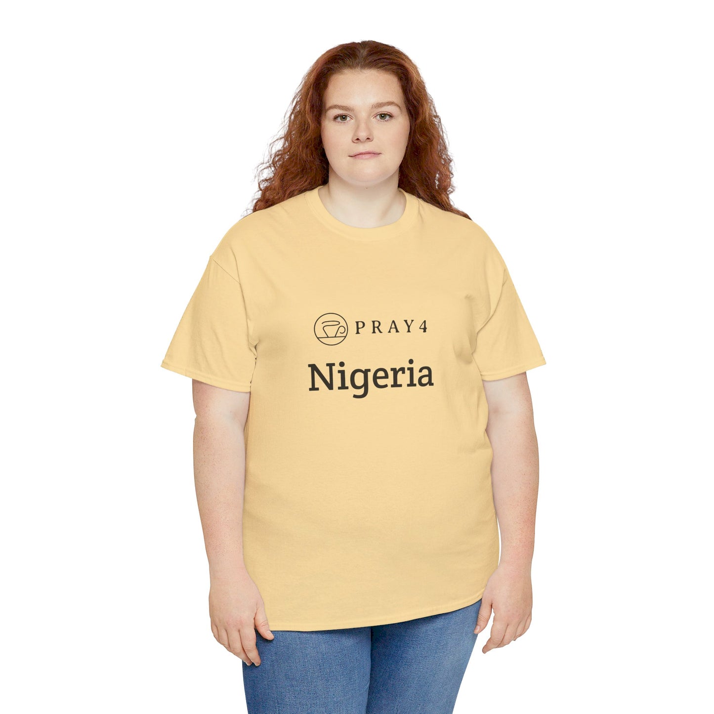 Pray for Nigeria Unisex Heavy Cotton Tee