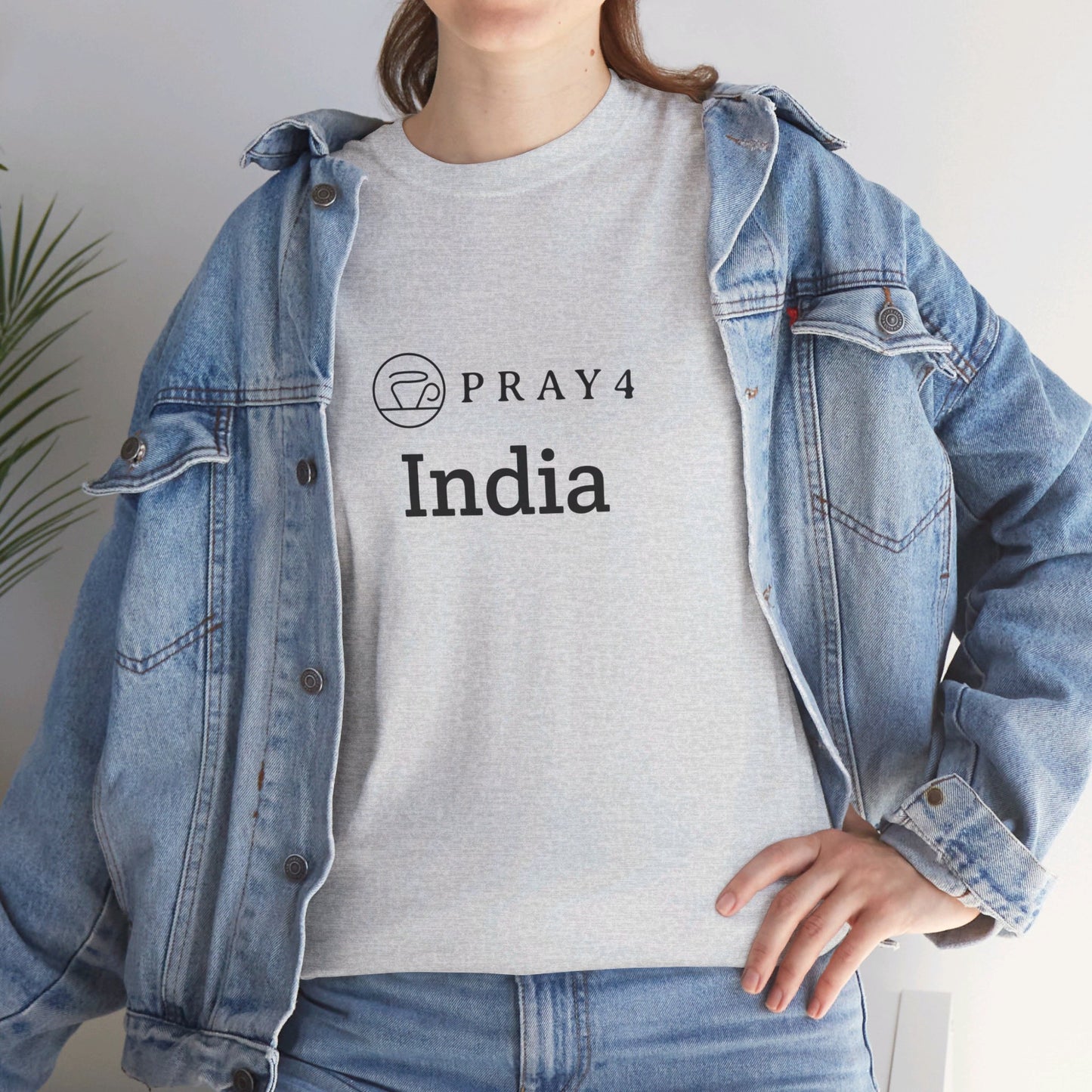 Pray for India Unisex Heavy Cotton Tee