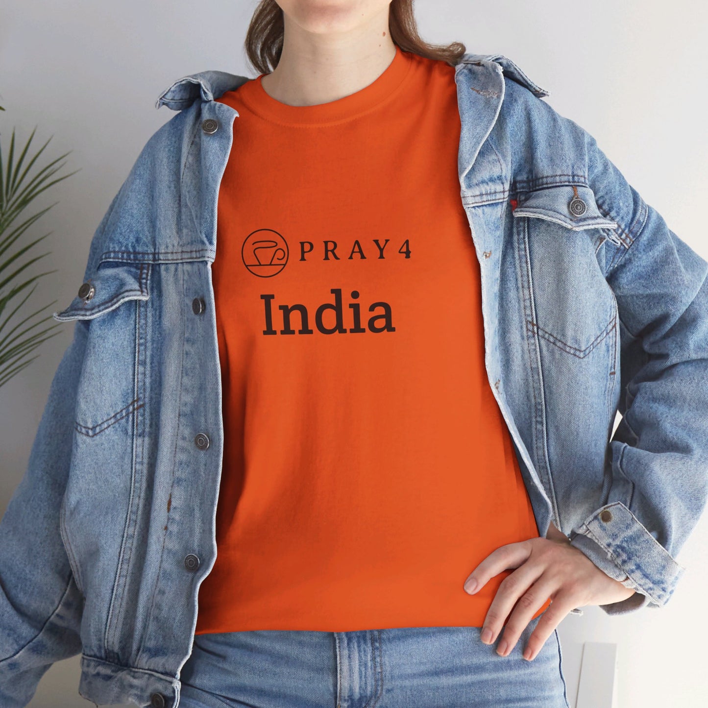 Pray for India Unisex Heavy Cotton Tee