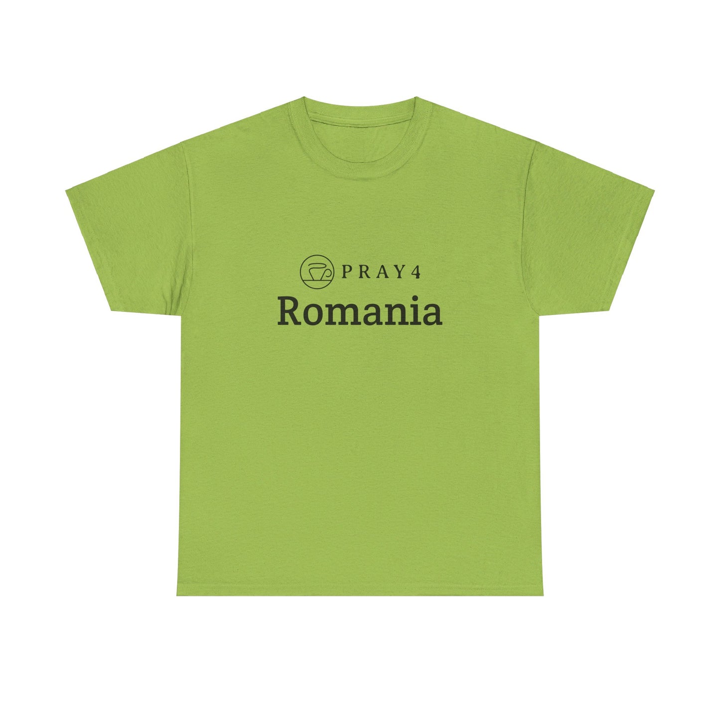 Pray for Romania Unisex Heavy Cotton Tee