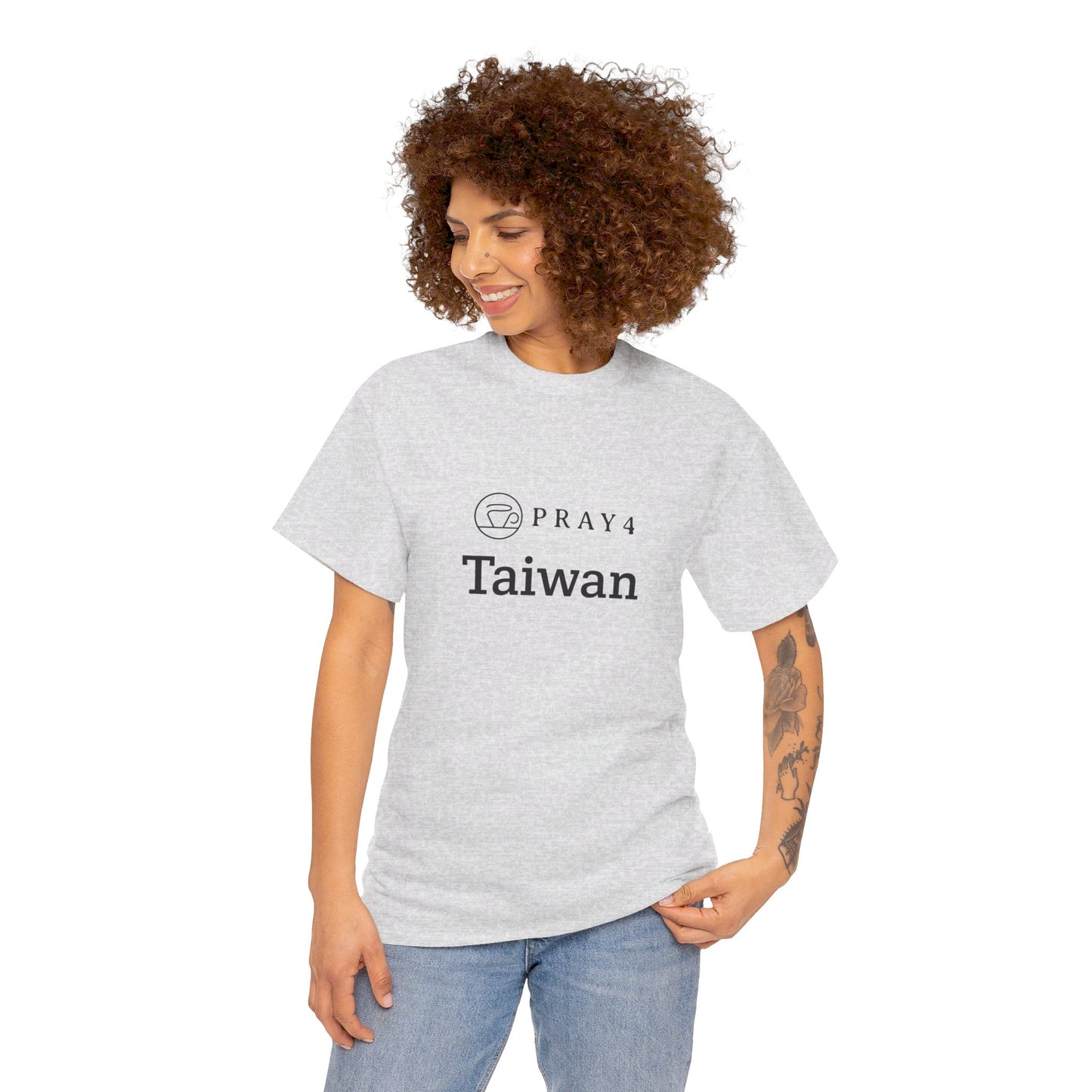 Pray for Taiwan Unisex Heavy Cotton Tee