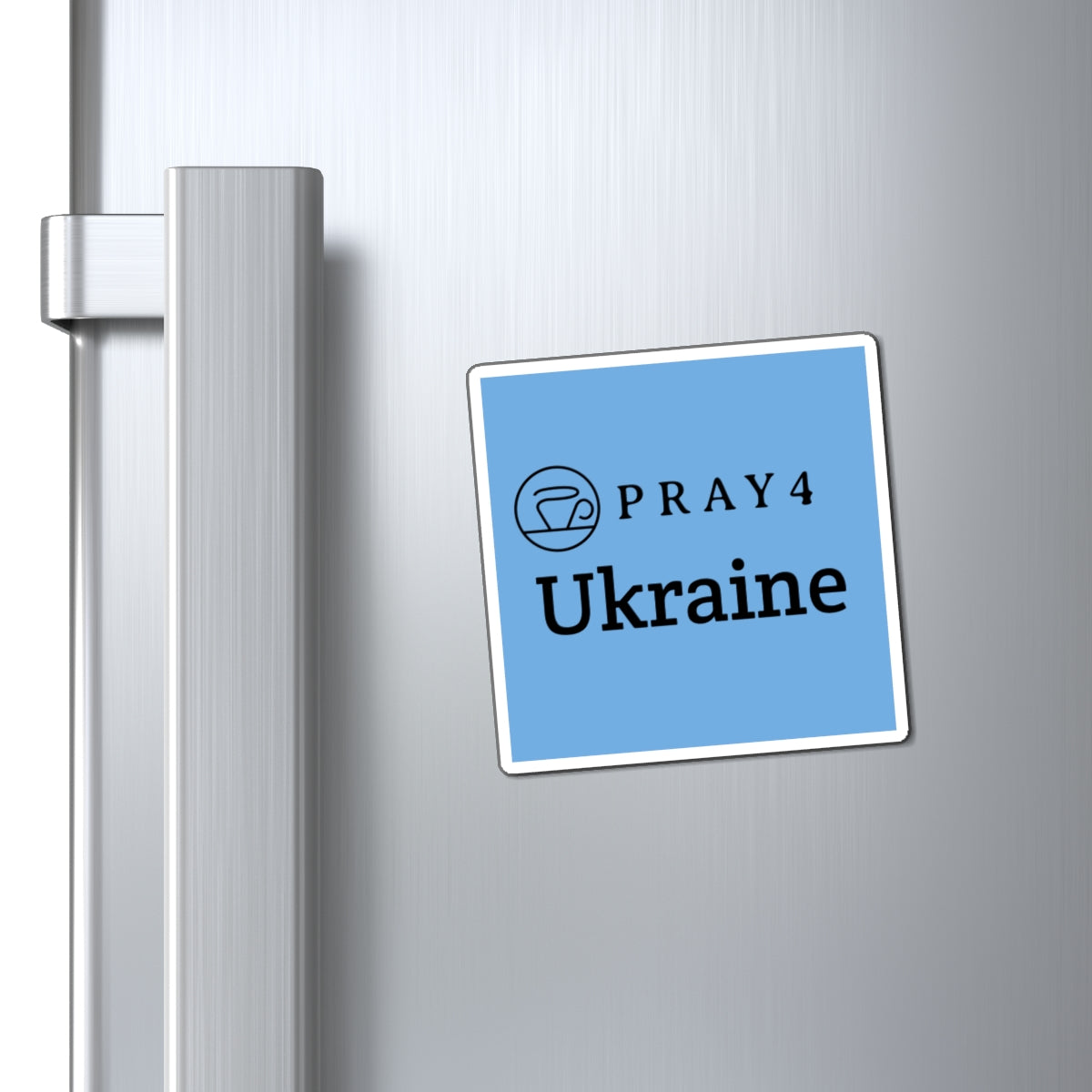 Pray for Ukraine Refrigerator Magnet (3"x3")