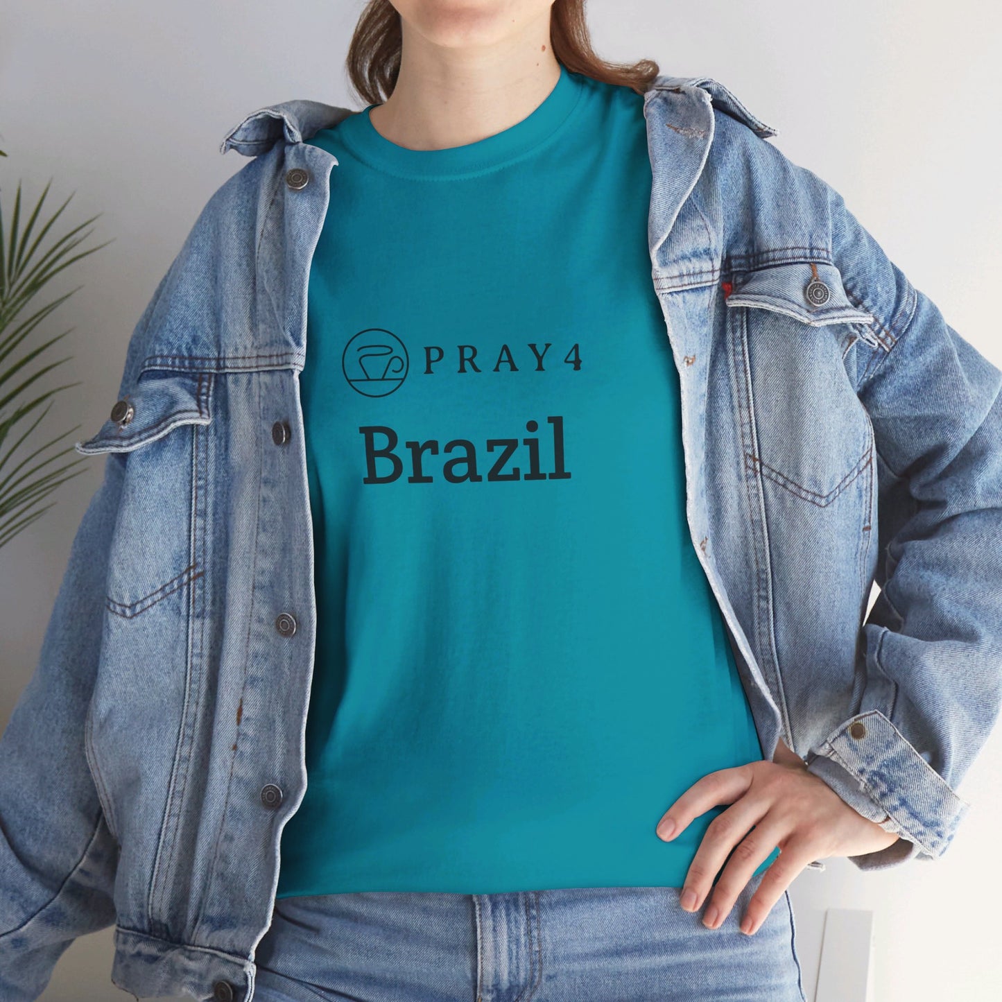 Pray for Brazil Unisex Heavy Cotton Tee