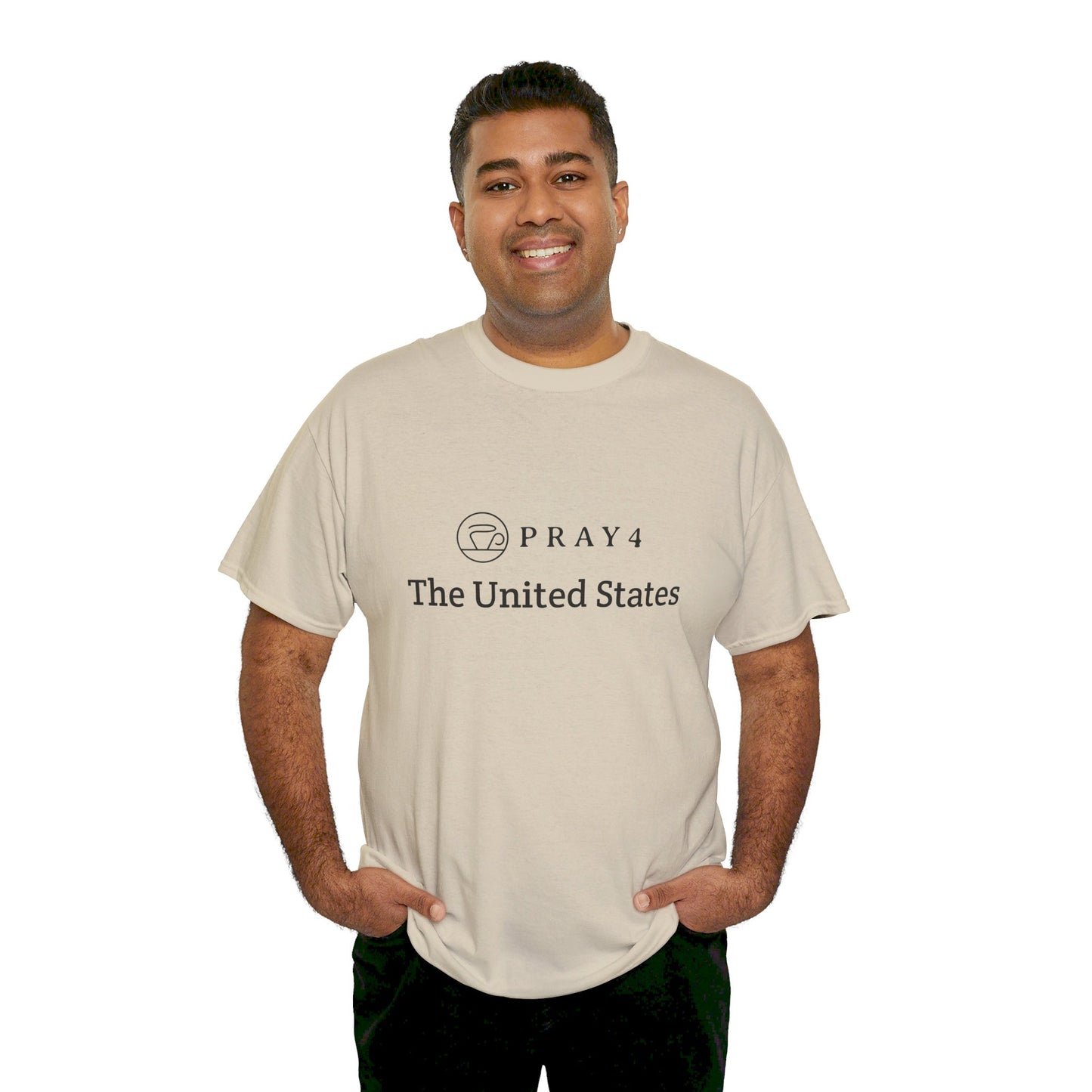 Pray for The United States Unisex Heavy Cotton Tee