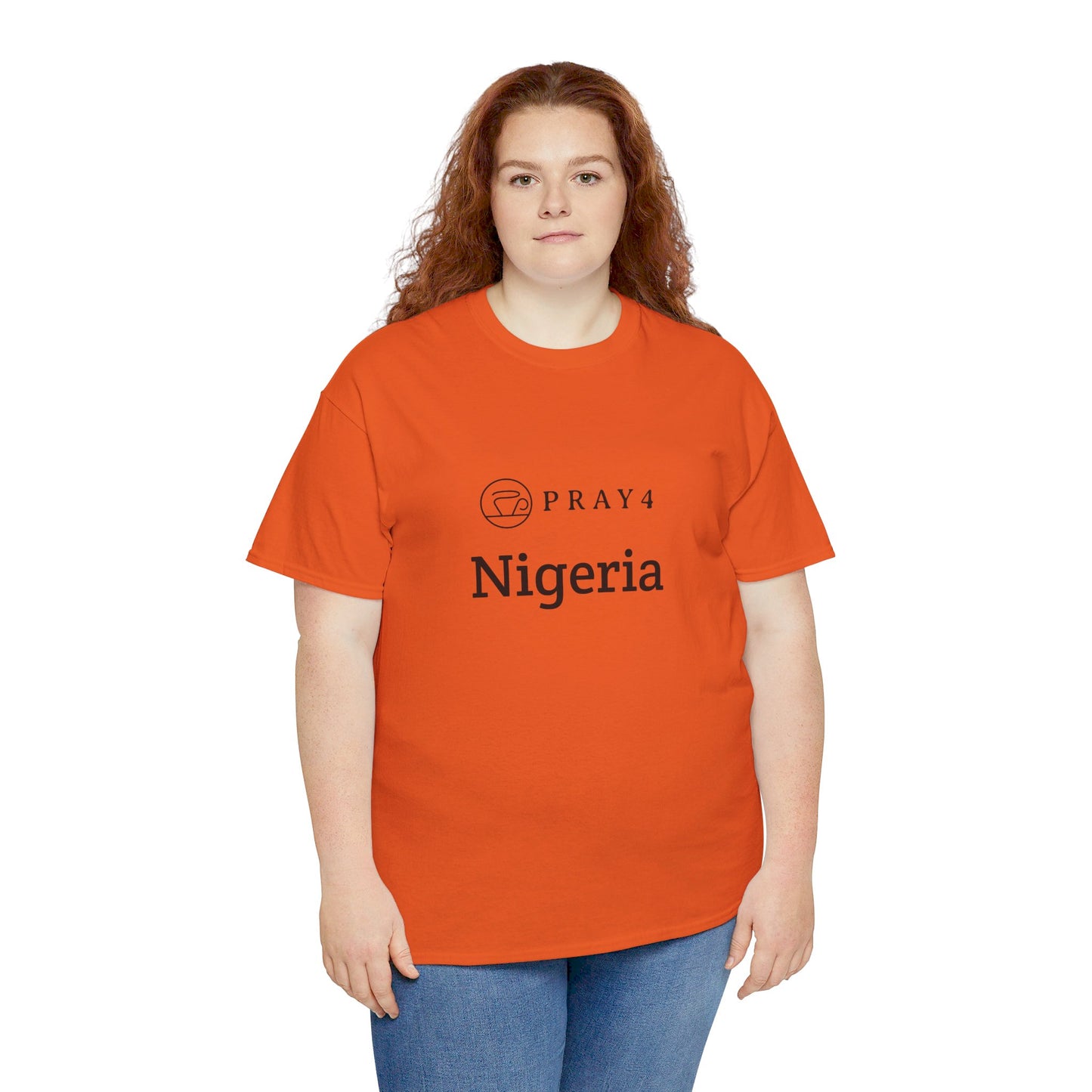 Pray for Nigeria Unisex Heavy Cotton Tee