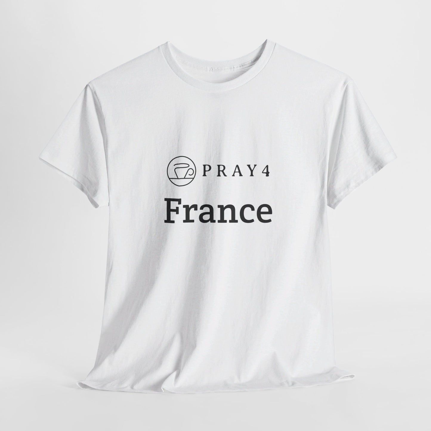 Pray for France Unisex Heavy Cotton Tee