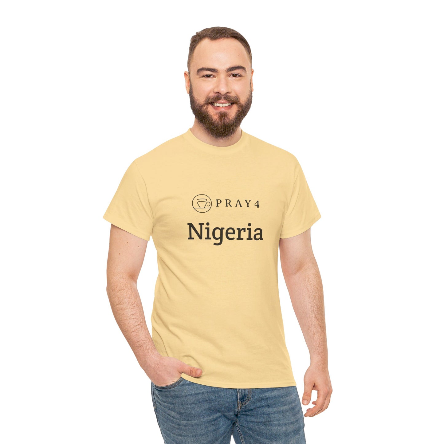 Pray for Nigeria Unisex Heavy Cotton Tee