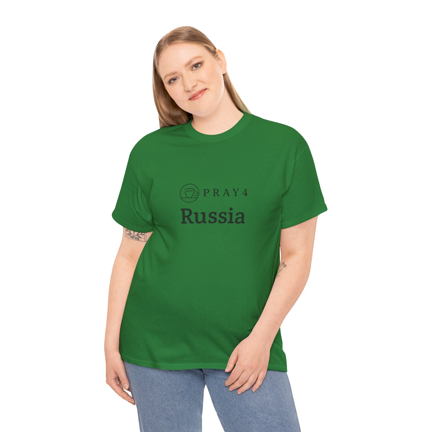 Pray for Russia Unisex Heavy Cotton Tee