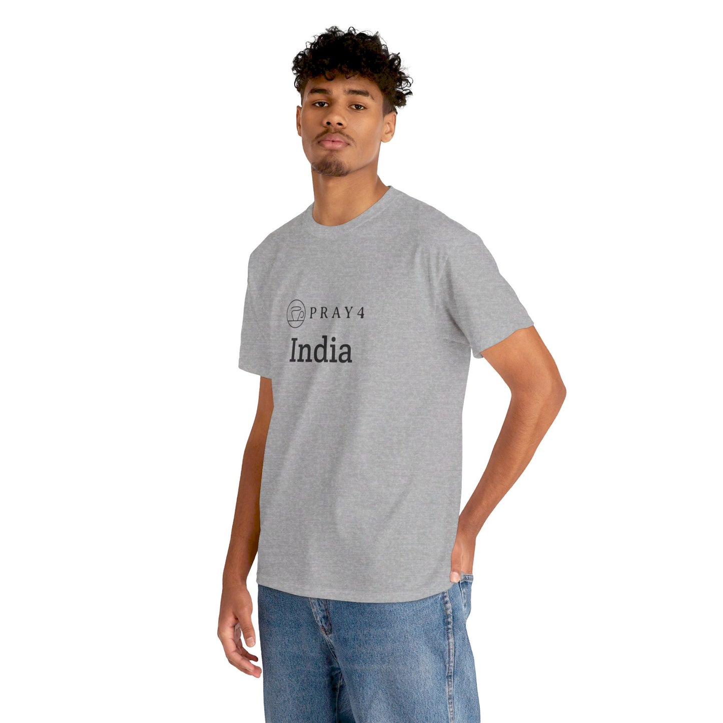 Pray for India Unisex Heavy Cotton Tee