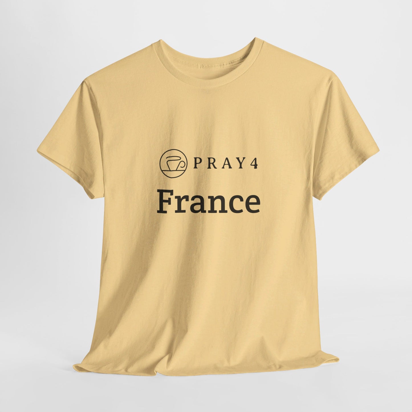 Pray for France Unisex Heavy Cotton Tee