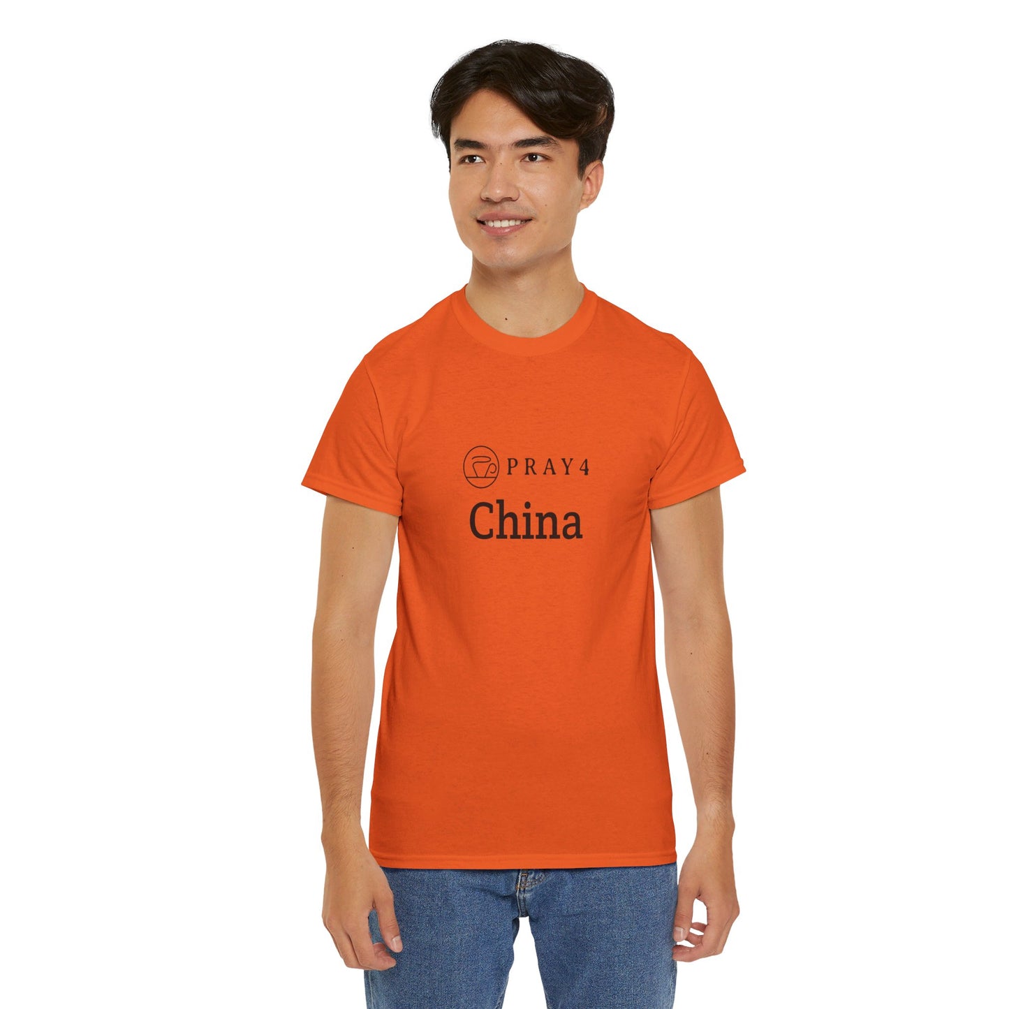 Pray for China Unisex Heavy Cotton Tee