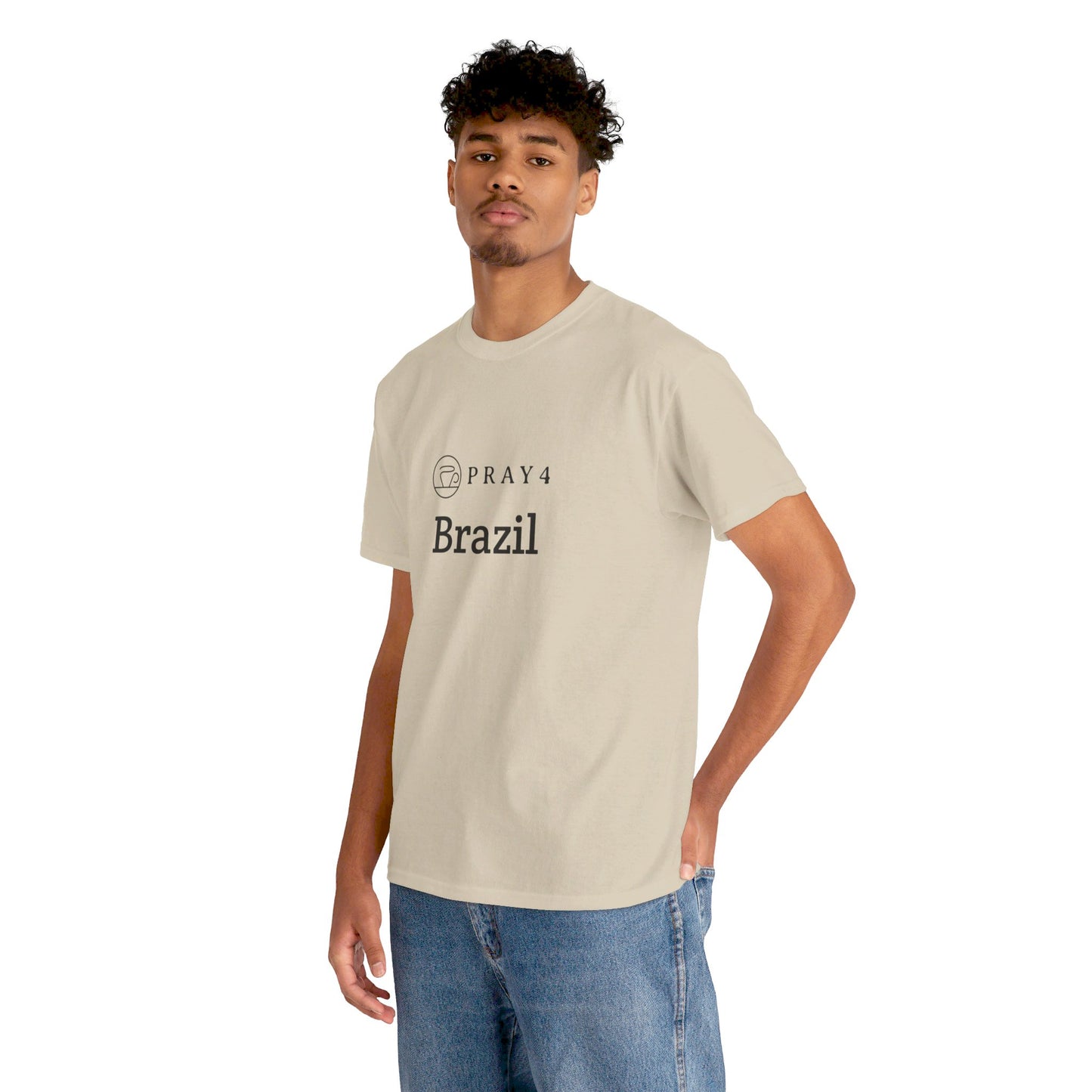 Pray for Brazil Unisex Heavy Cotton Tee