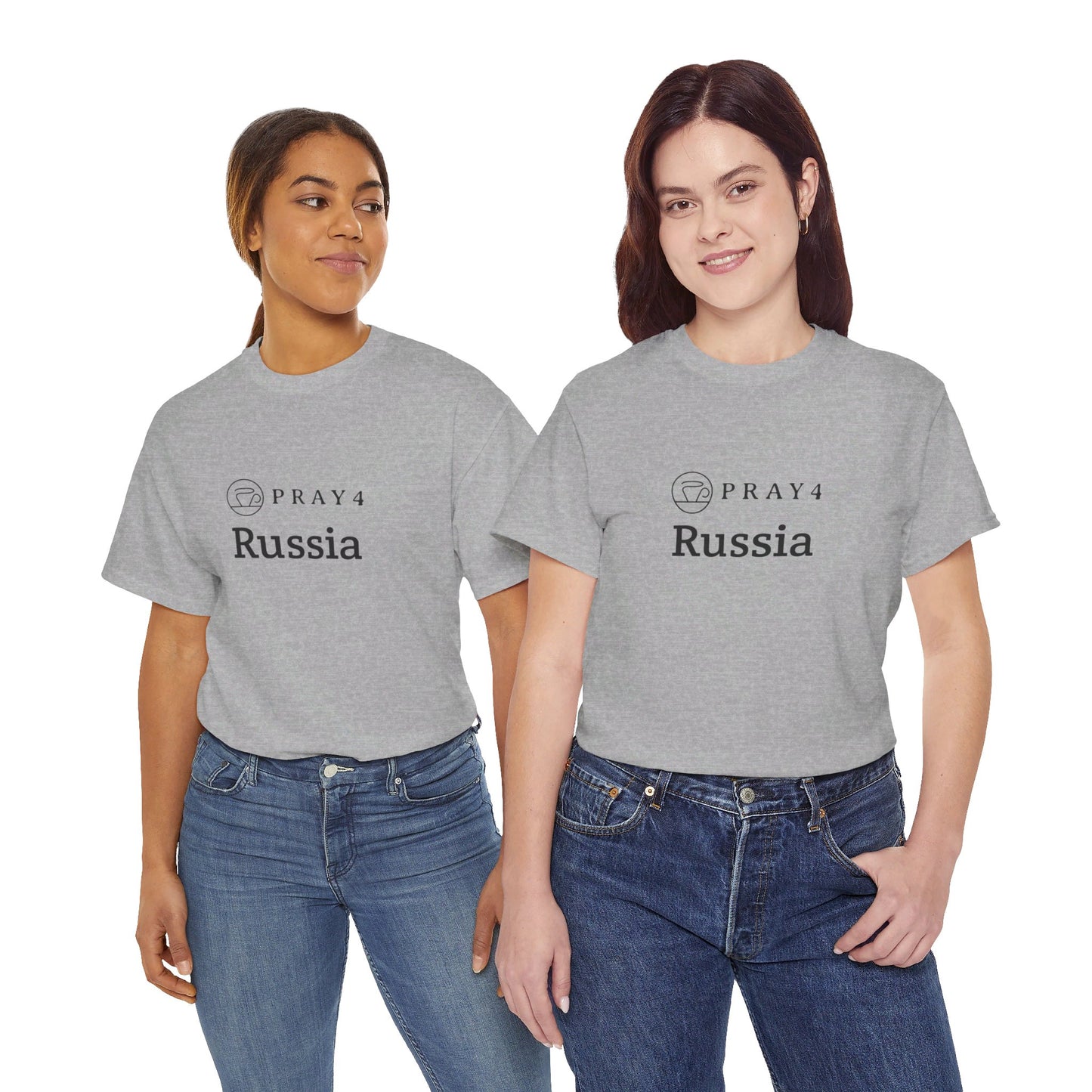 Pray for Russia Unisex Heavy Cotton Tee