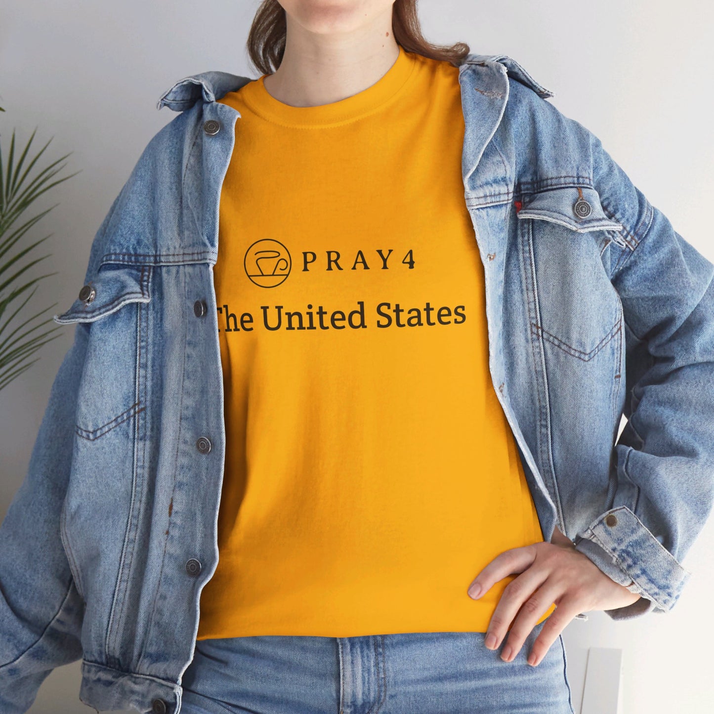 Pray for The United States Unisex Heavy Cotton Tee