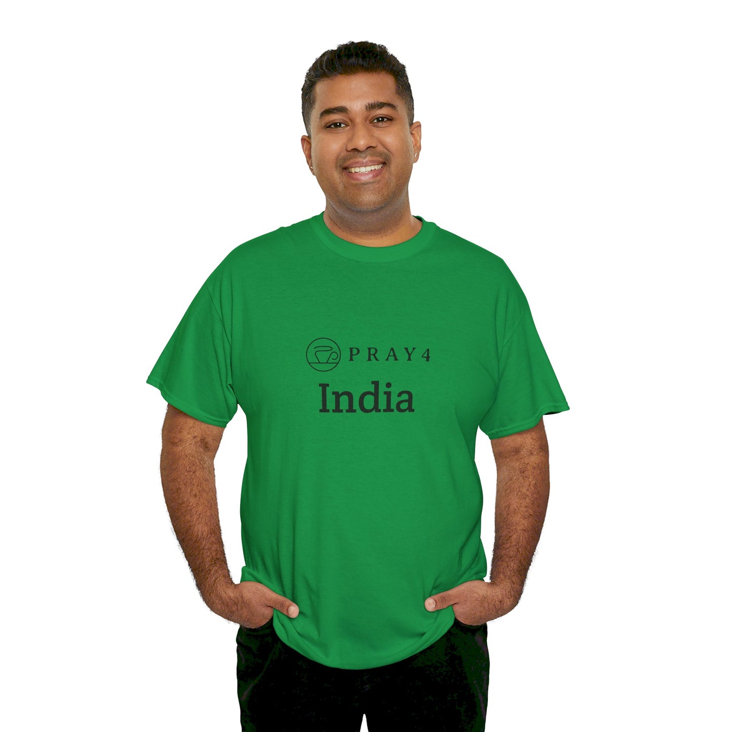 Pray for India Unisex Heavy Cotton Tee