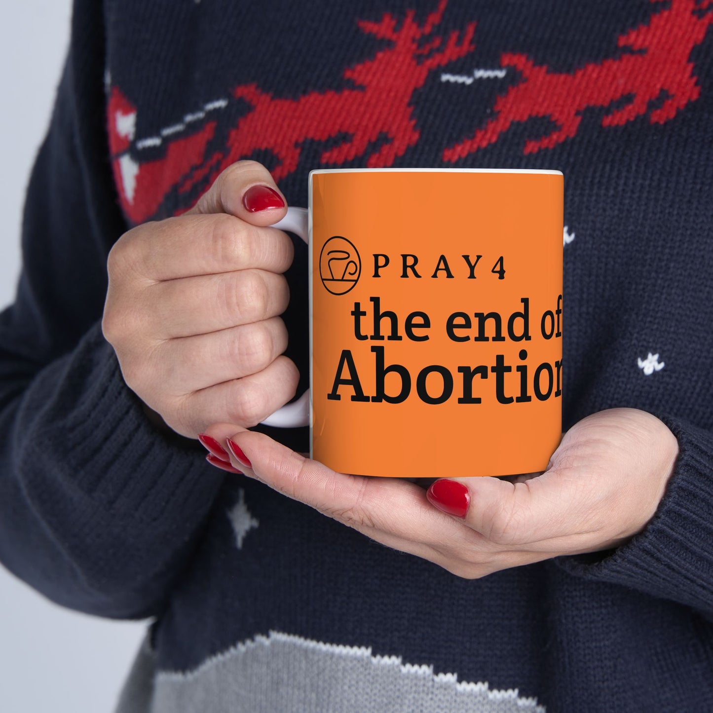 Pray for the End of Abortion Ceramic Mug (11oz)