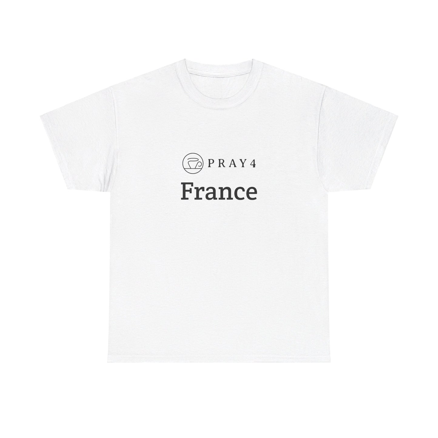 Pray for France Unisex Heavy Cotton Tee