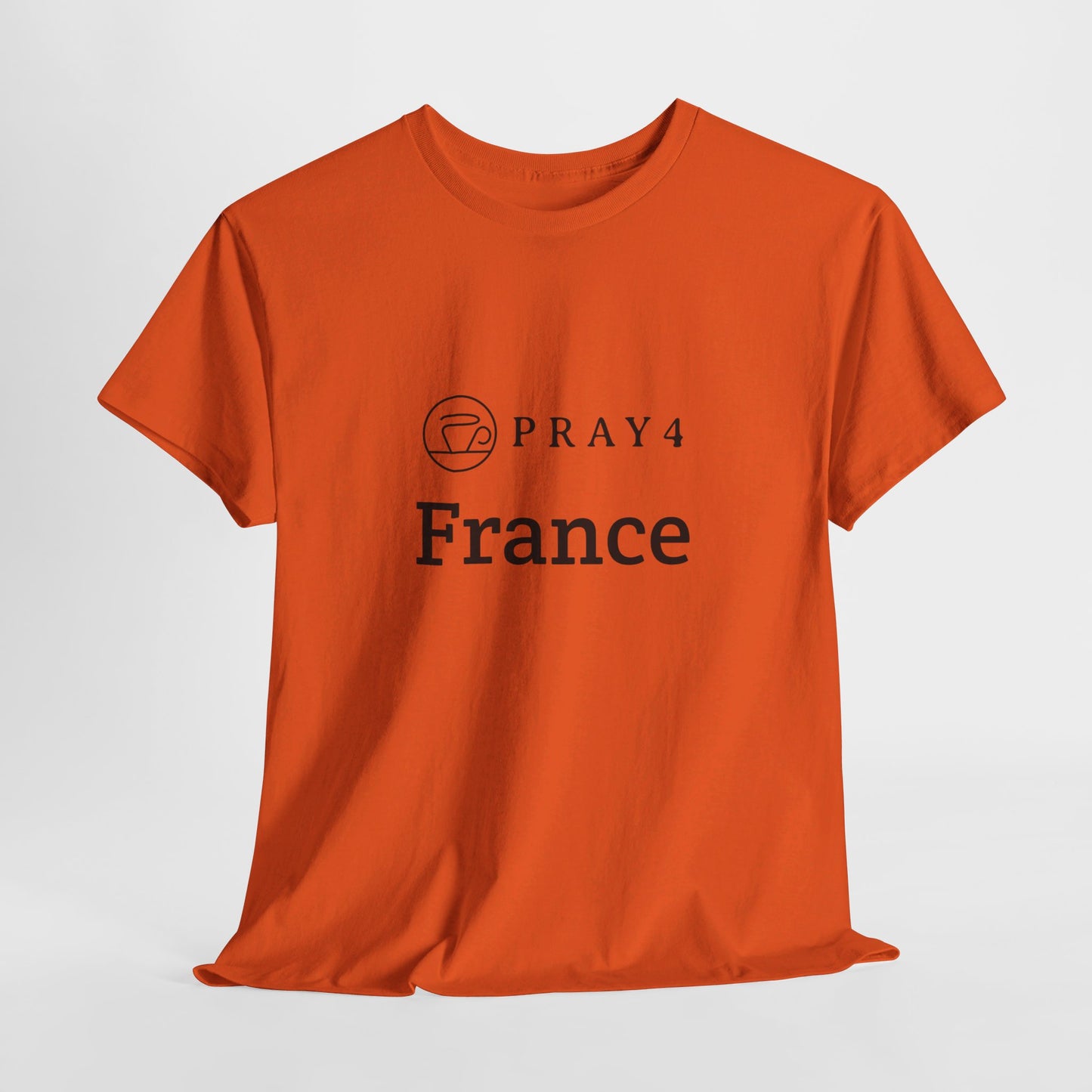 Pray for France Unisex Heavy Cotton Tee