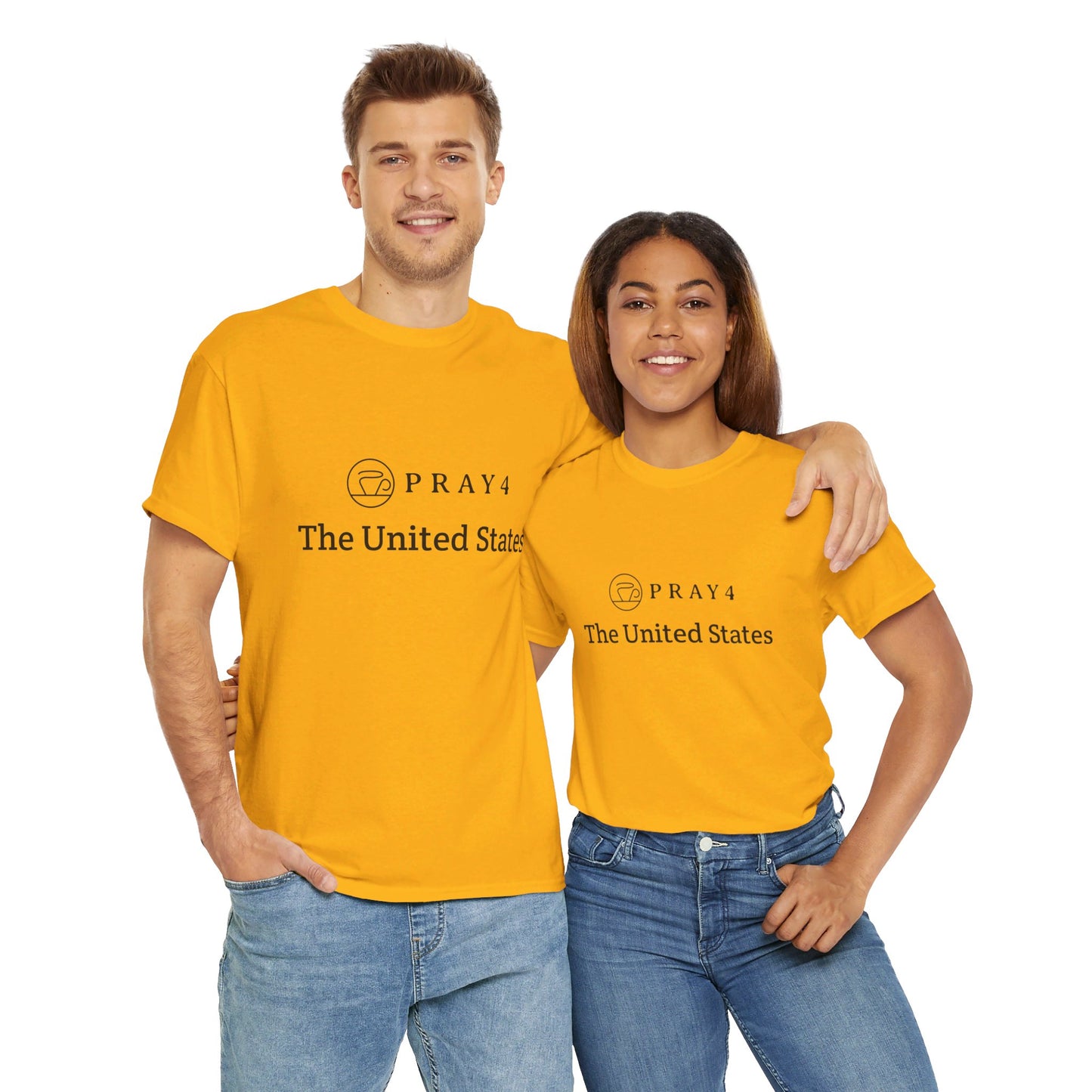 Pray for The United States Unisex Heavy Cotton Tee