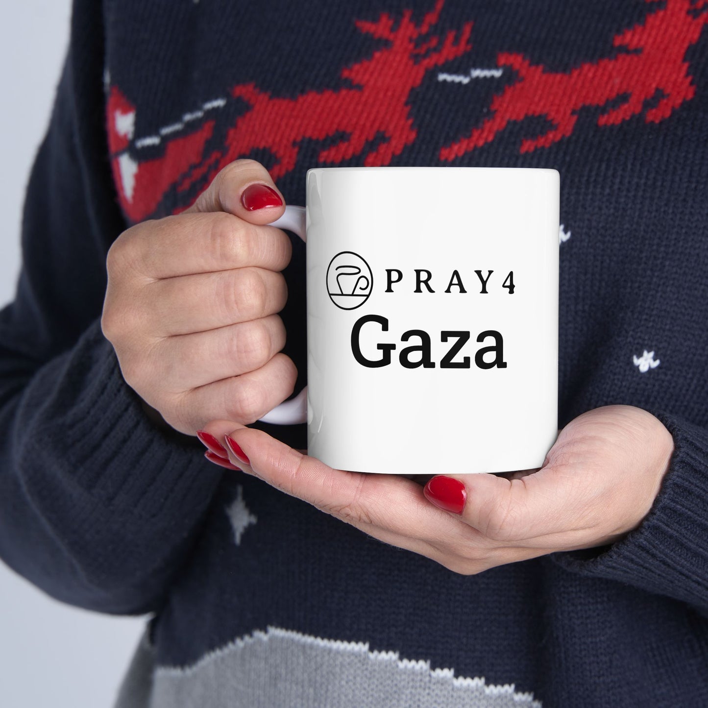 Pray for Gaza Ceramic Mug (11oz)