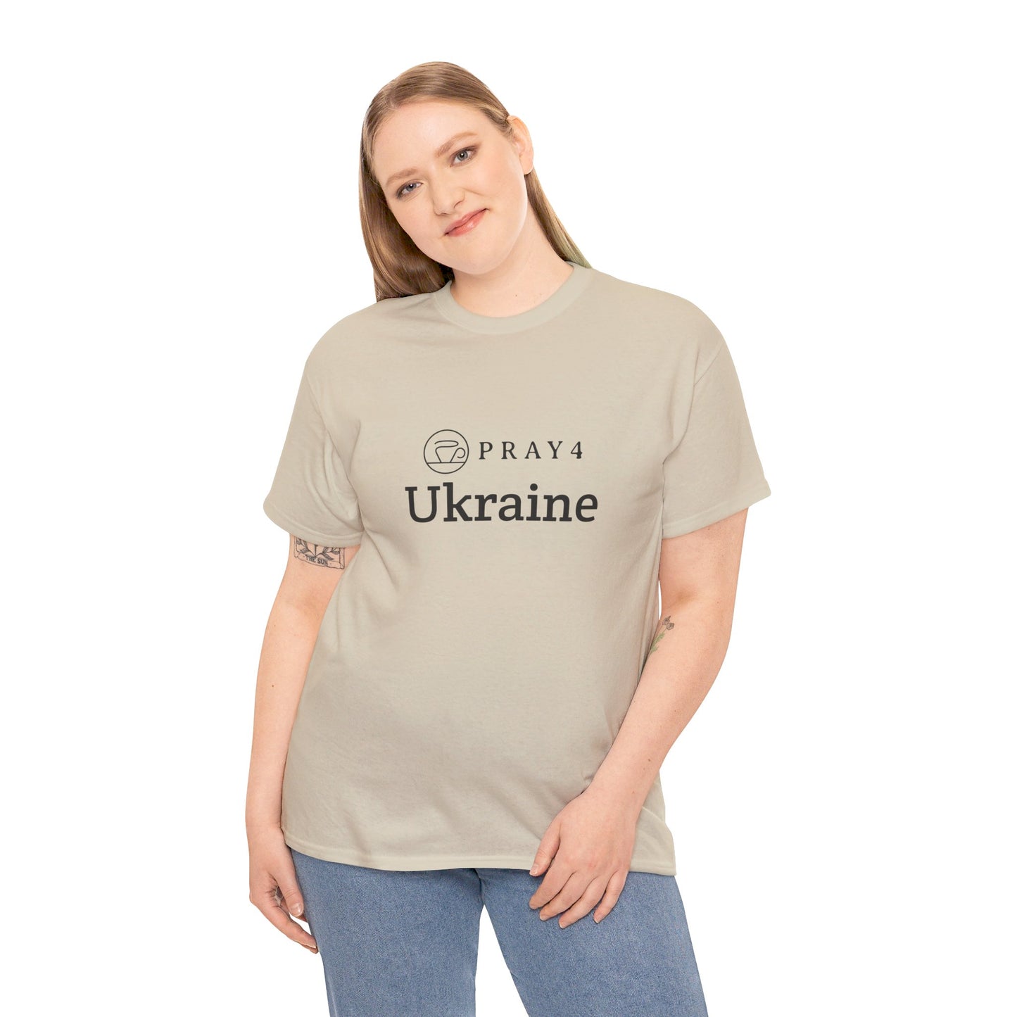 Pray for Ukraine Unisex Heavy Cotton Tee