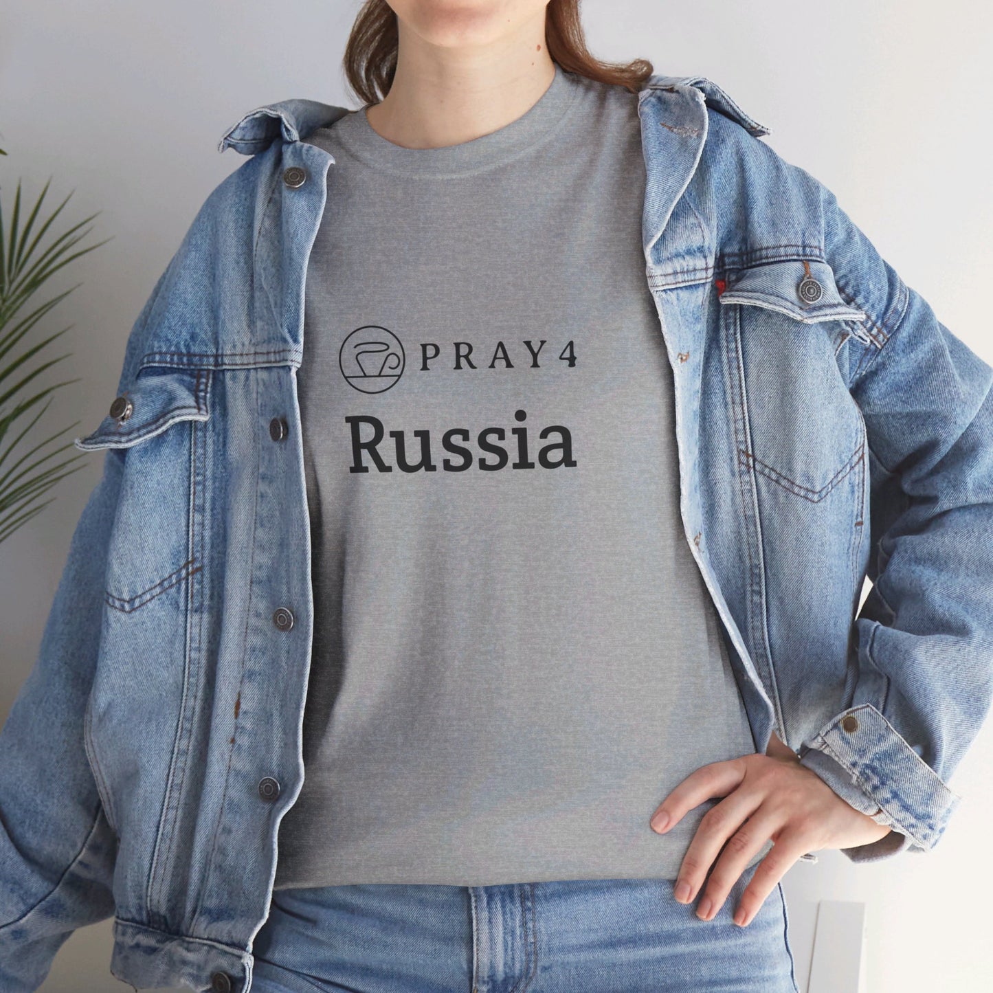 Pray for Russia Unisex Heavy Cotton Tee