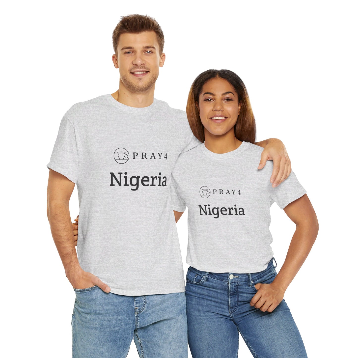 Pray for Nigeria Unisex Heavy Cotton Tee