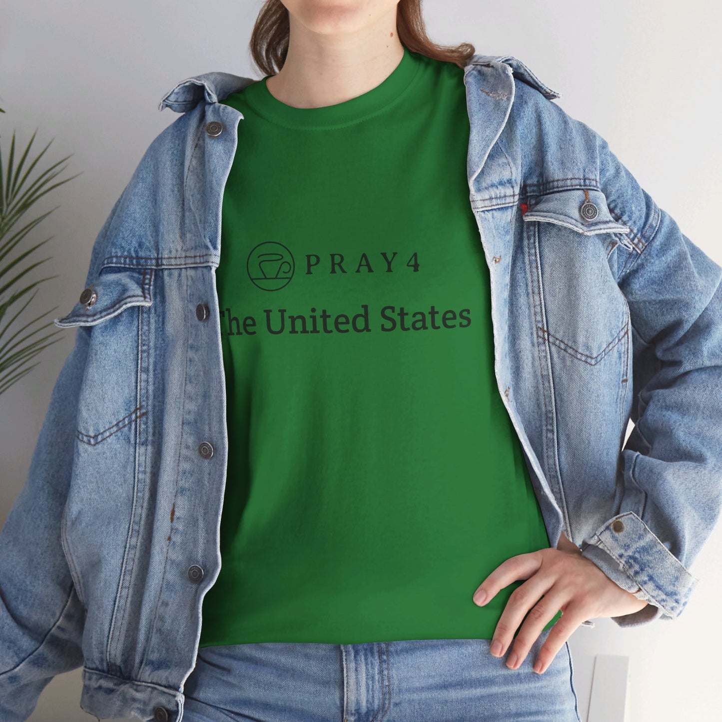 Pray for The United States Unisex Heavy Cotton Tee