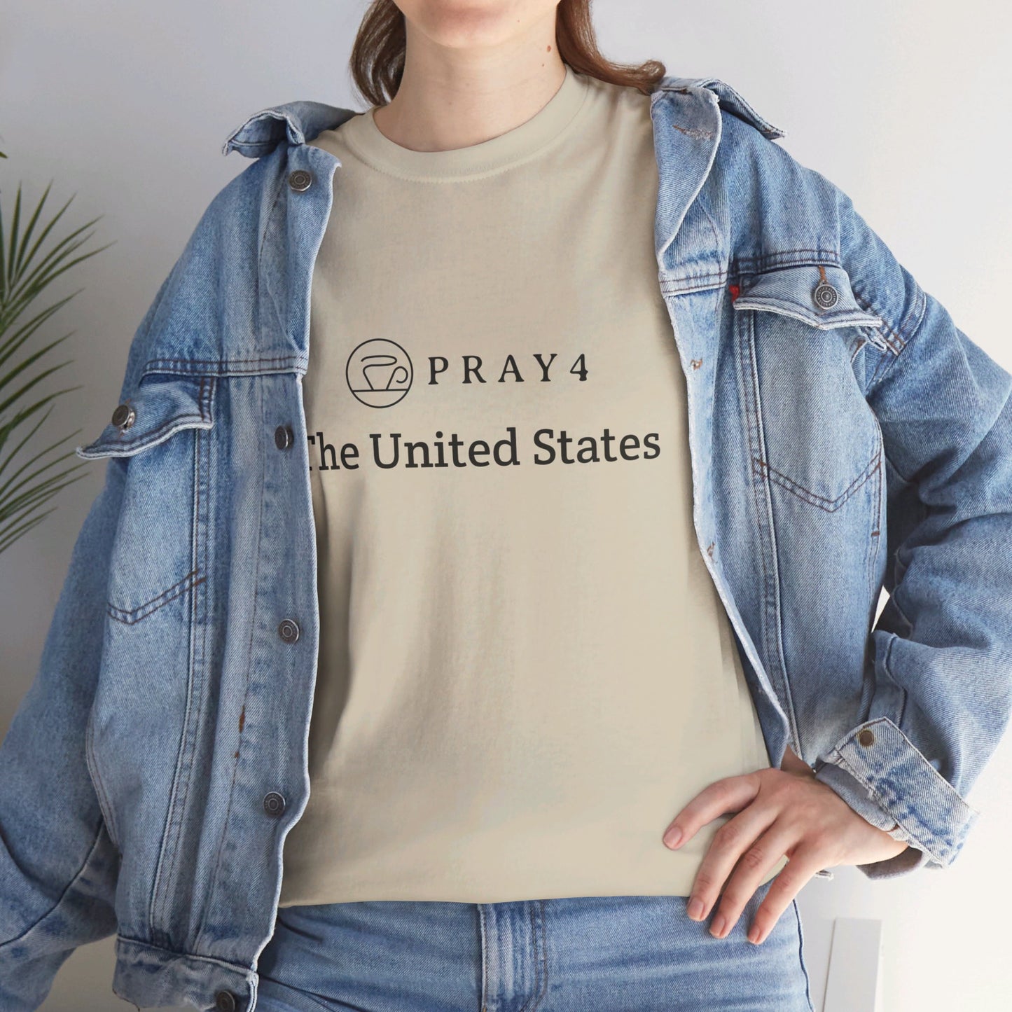 Pray for The United States Unisex Heavy Cotton Tee