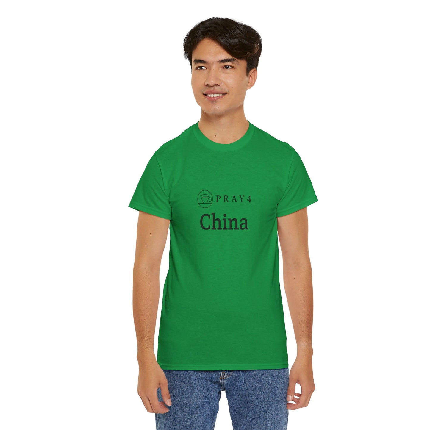 Pray for China Unisex Heavy Cotton Tee