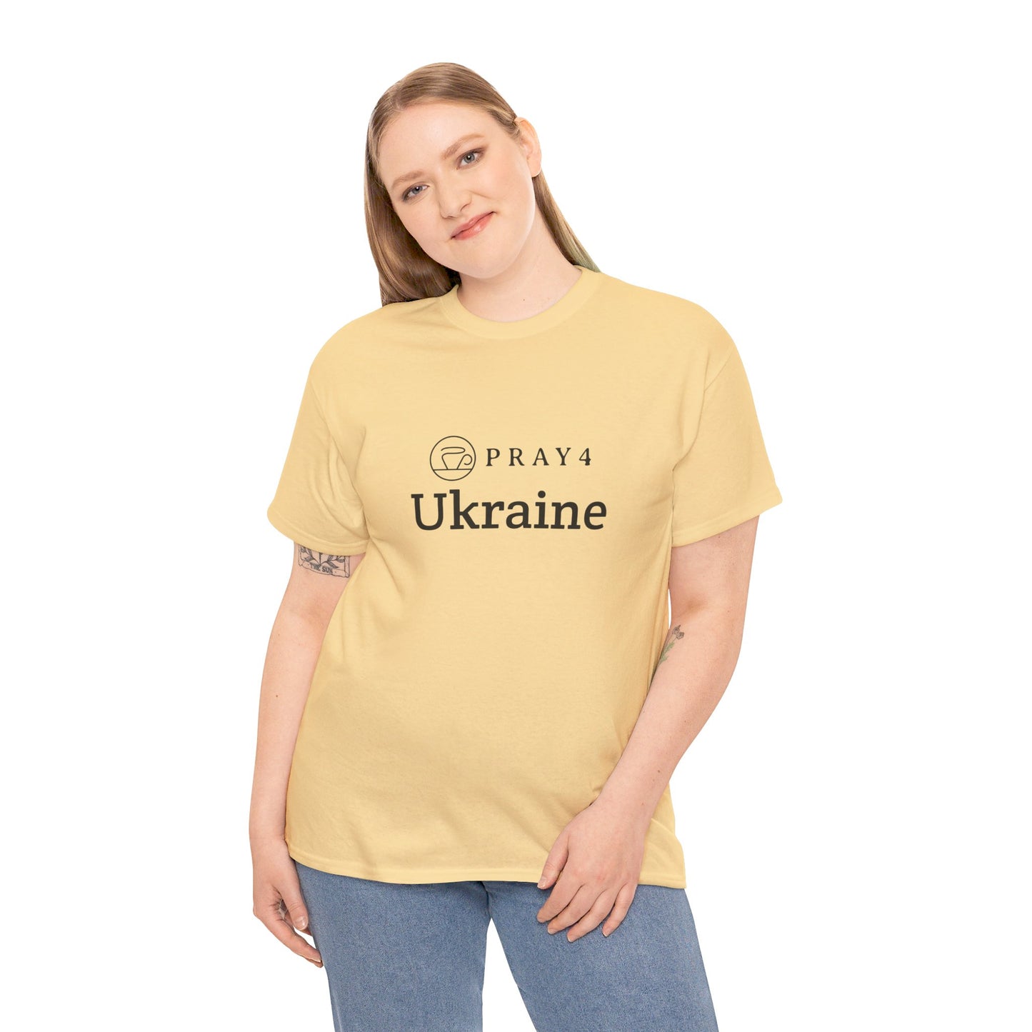 Pray for Ukraine Unisex Heavy Cotton Tee