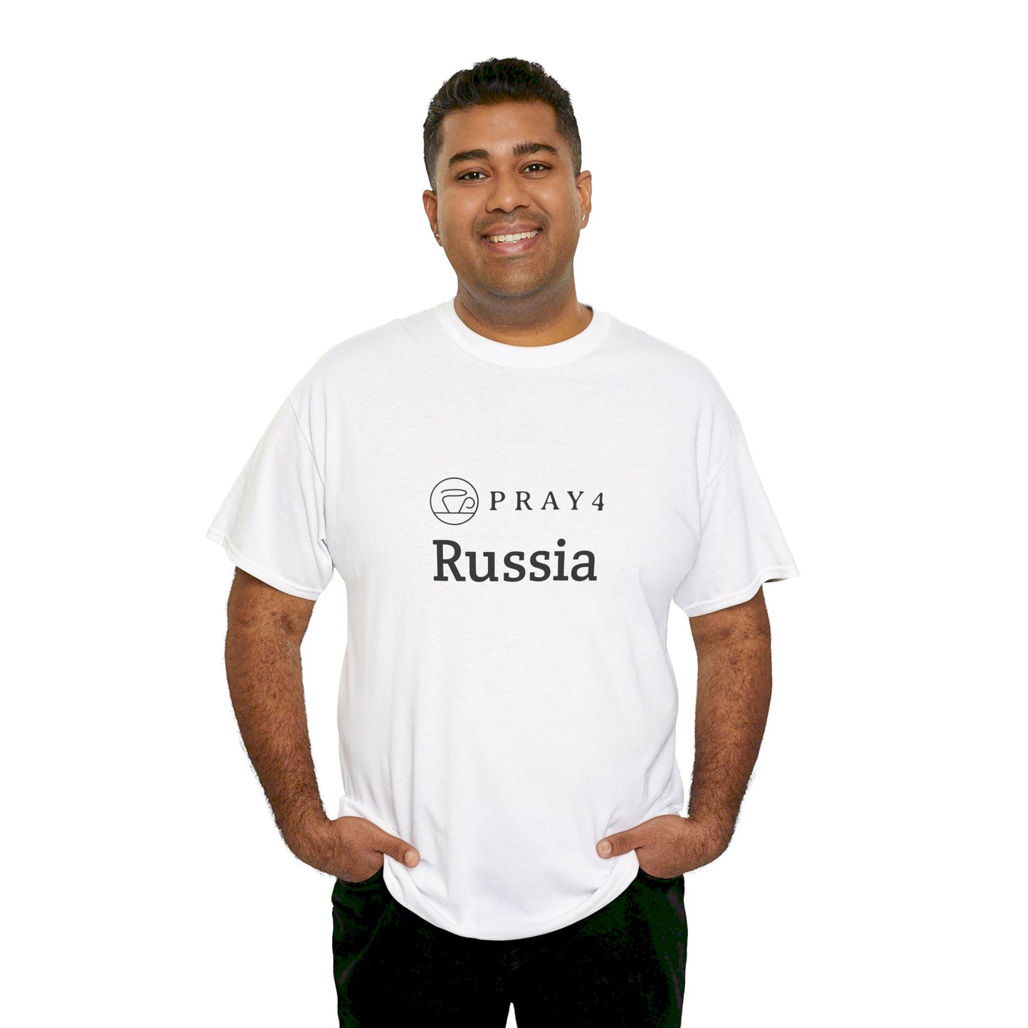 Pray for Russia Unisex Heavy Cotton Tee