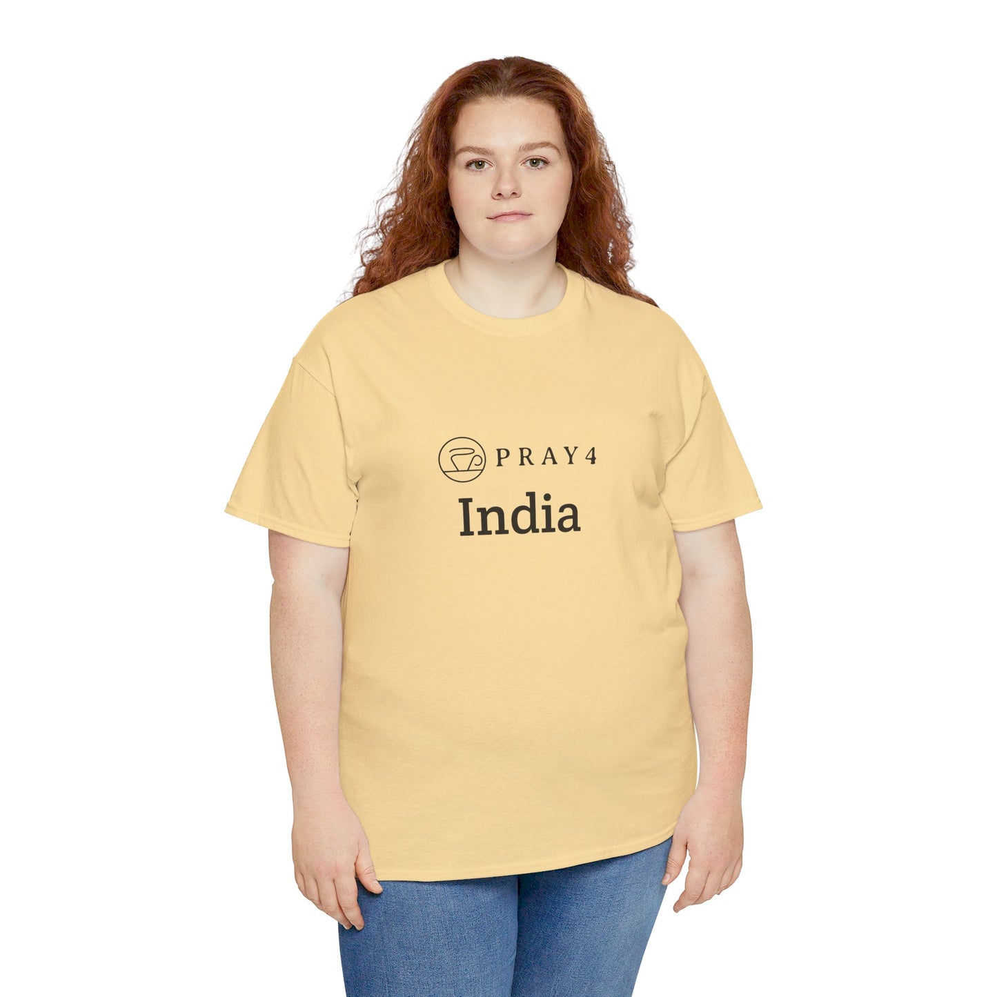 Pray for India Unisex Heavy Cotton Tee