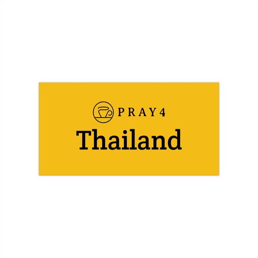 Pray for Thailand Bumper Sticker (7.5" x 3.75")