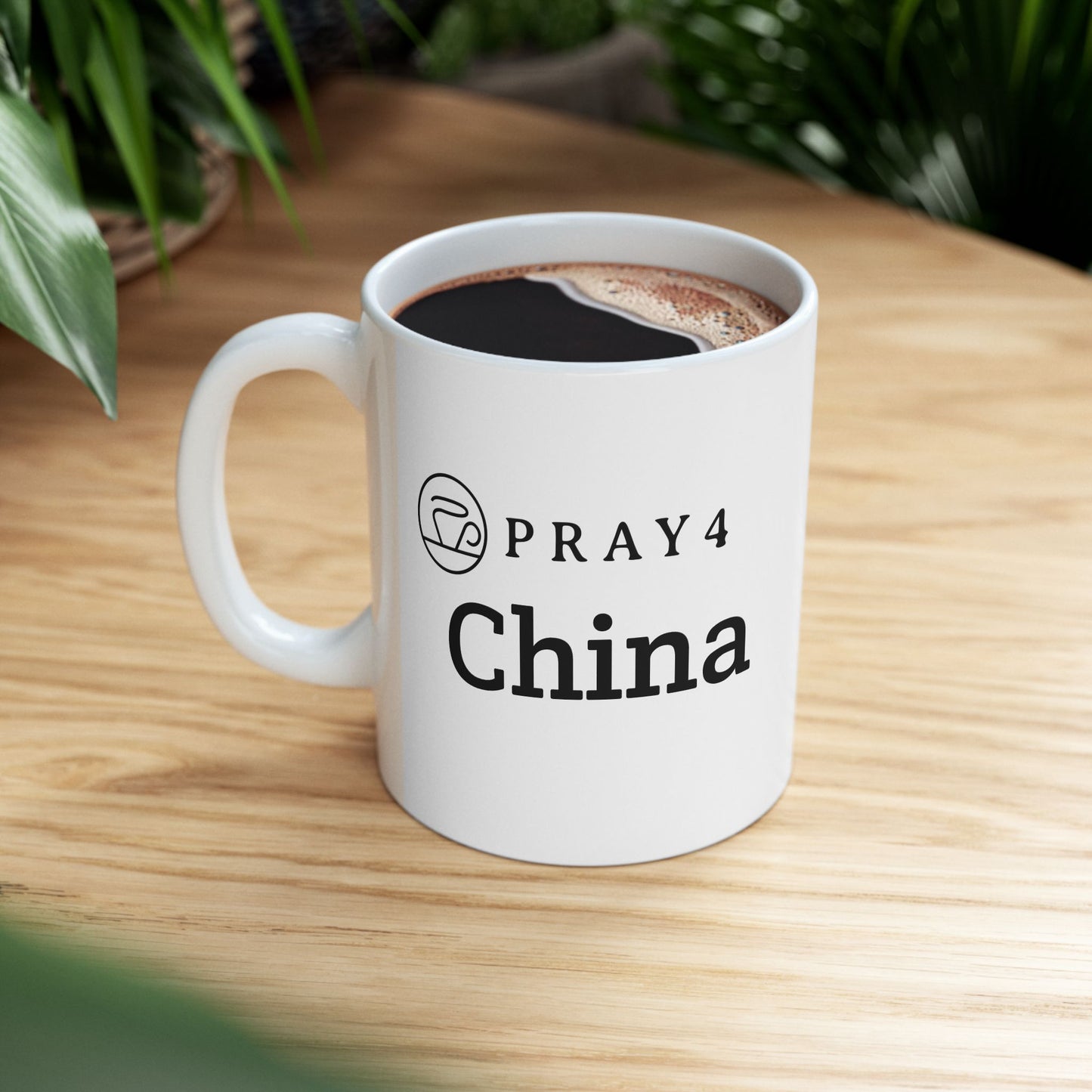 Pray for China Ceramic Mug (11oz)