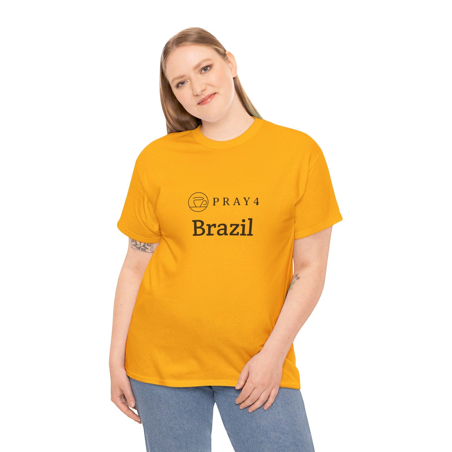 Pray for Brazil Unisex Heavy Cotton Tee